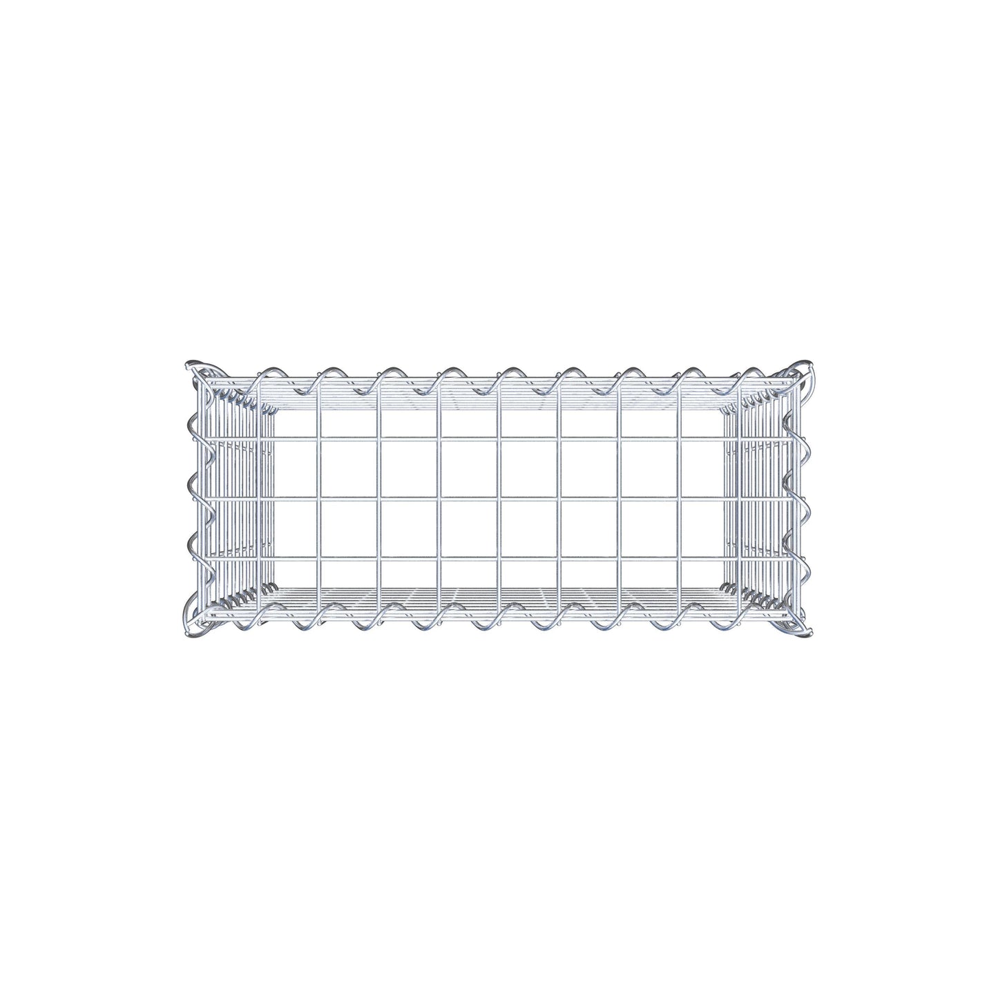 Gabion rapporté type 3 50 cm x 50 cm x 20 cm (L x H x P), mailles 5 cm x 5 cm, spirale