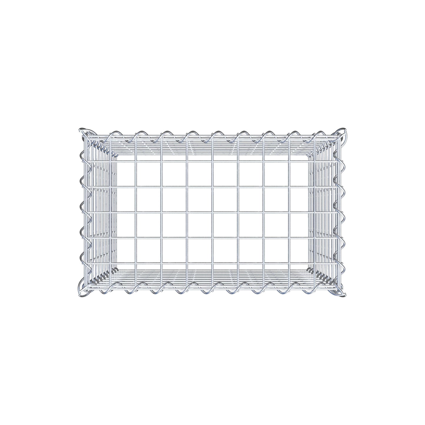 Gabion rapporté type 3 50 cm x 50 cm x 30 cm (L x H x P), mailles 5 cm x 5 cm, spirale