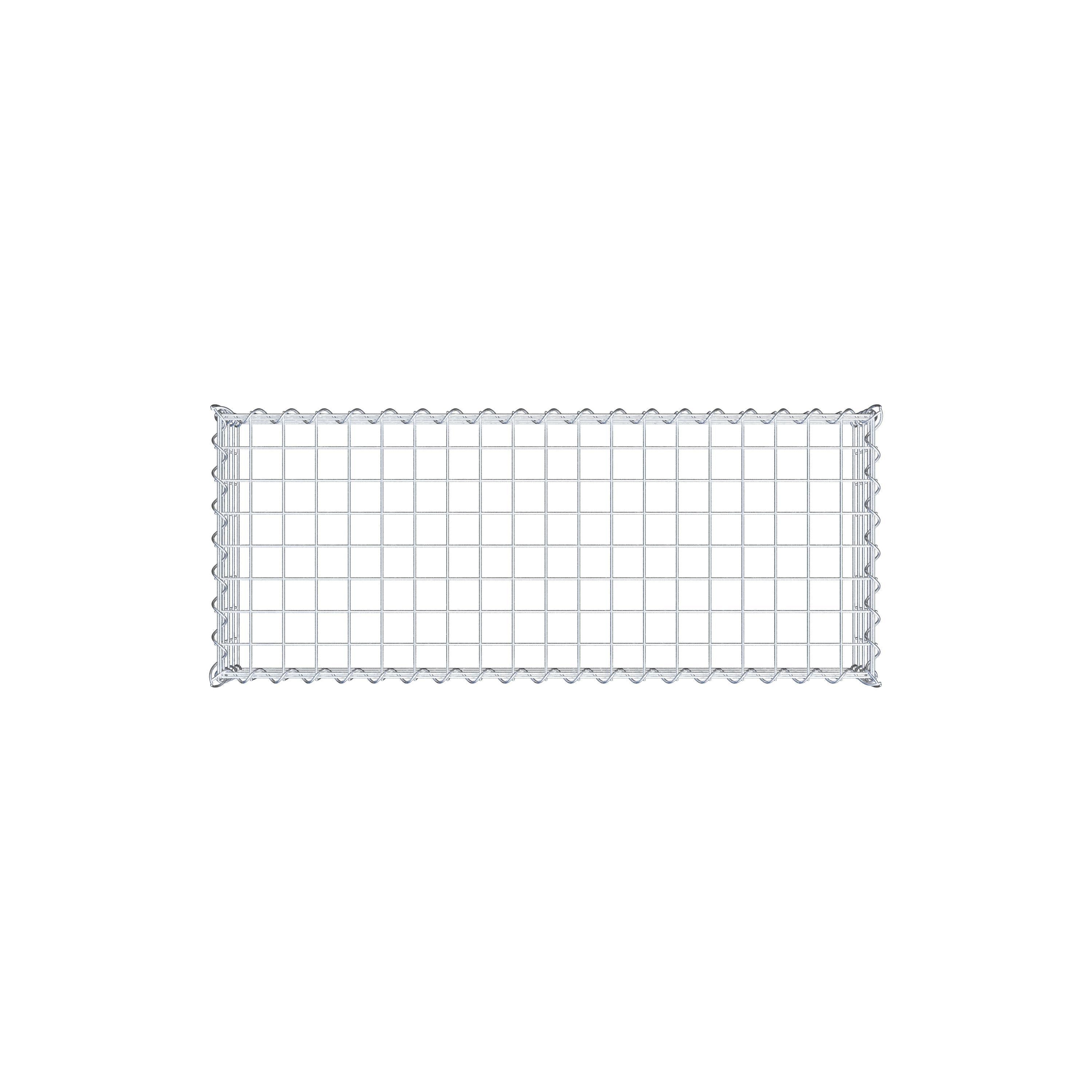 Gabion rapporté type 3 100 cm x 20 cm x 40 cm (L x H x P), mailles 5 cm x 5 cm, spirale