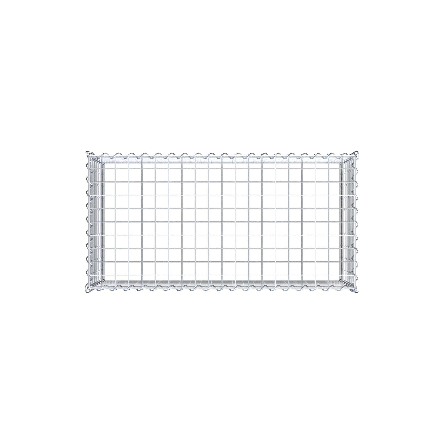 Opvokset gabion type 3 100 cm x 40 cm x 50 cm (L x H x D), maskestørrelse 5 cm x 5 cm, spiral