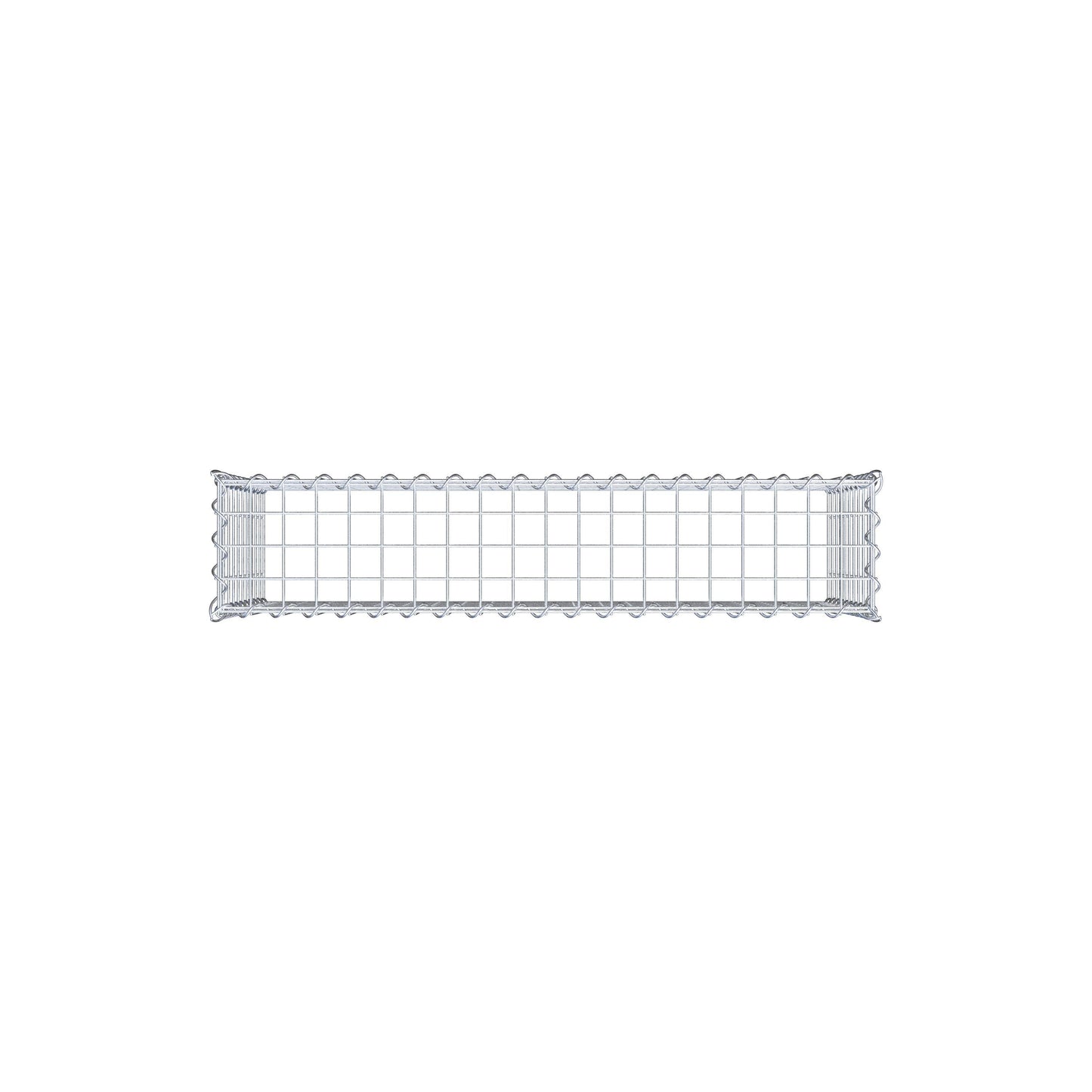 Gabion rapporté type 3 100 cm x 50 cm x 20 cm (L x H x P), mailles 5 cm x 5 cm, spirale