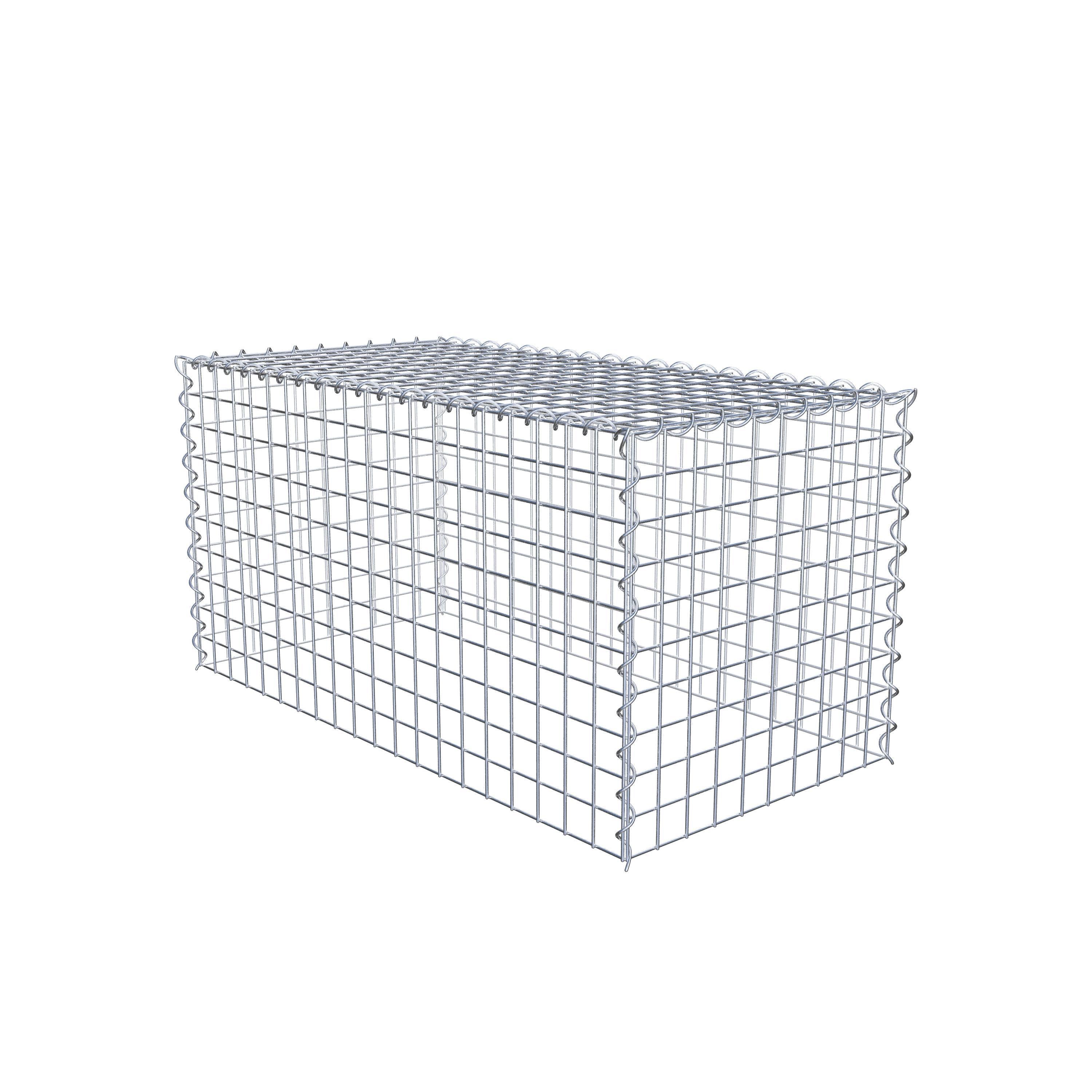 Grown-on gabion type 3 100 cm x 50 cm x 50 cm (L x H x D), mesh size 5 cm x 5 cm, spiral