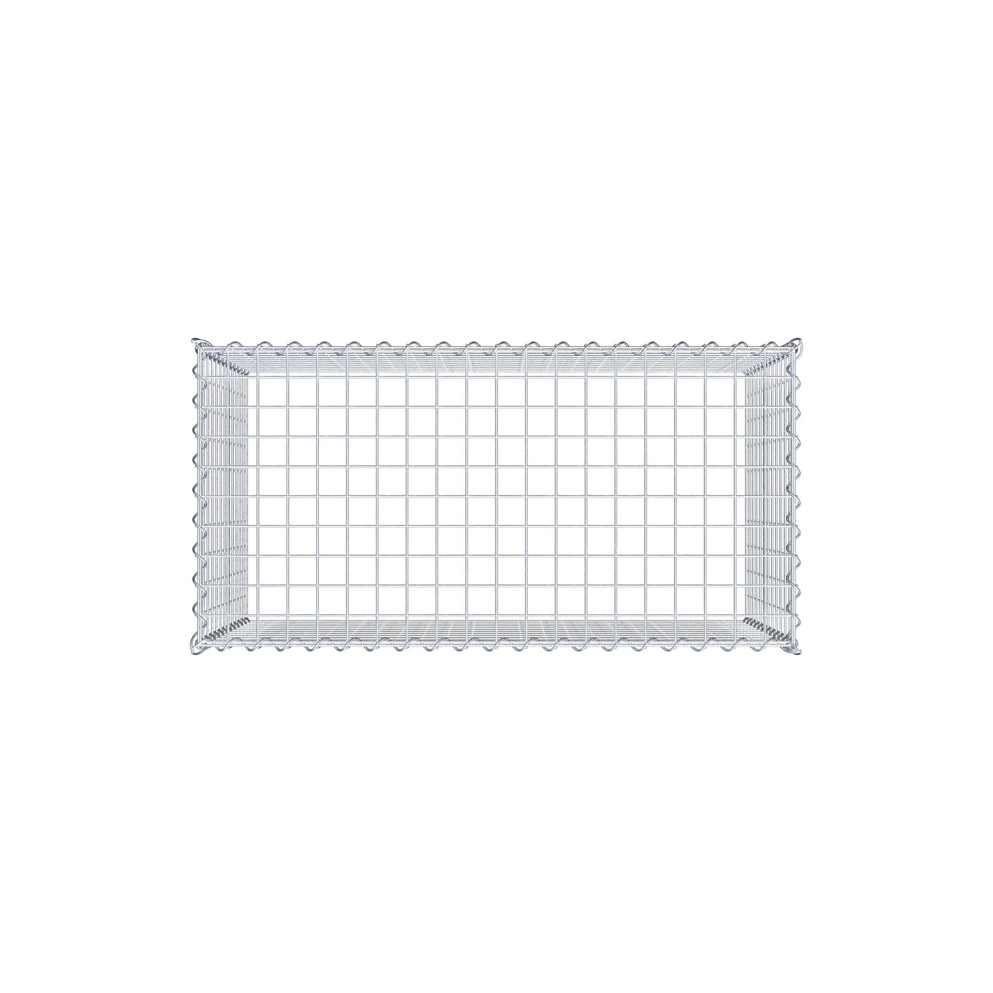 Grown-on gabion type 3 100 cm x 60 cm x 50 cm (L x H x D), mesh size 5 cm x 5 cm, spiral