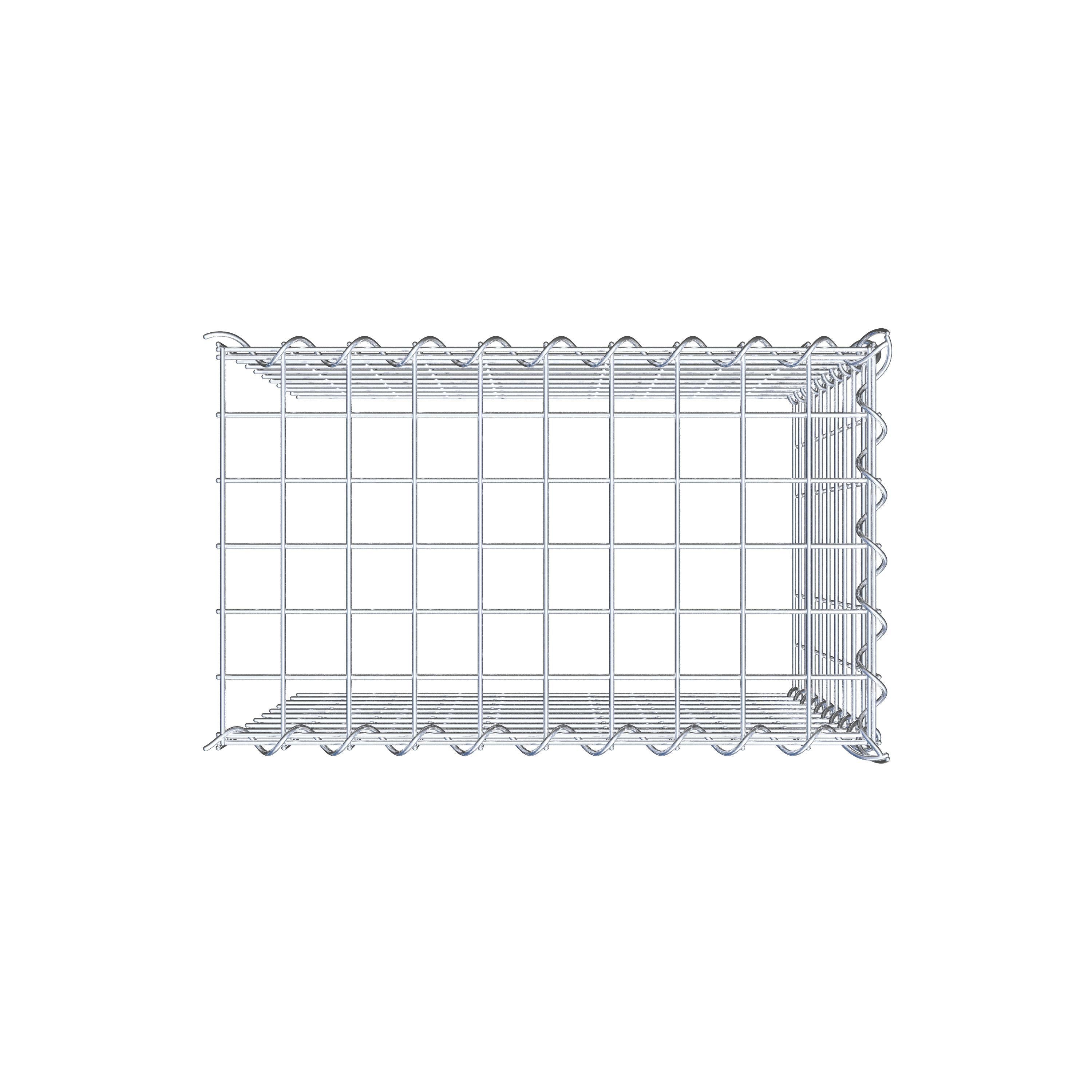 Anbaugabione Typ 4 50 cm x 50 cm x 30 cm (L x H x T), Maschenweite 5 cm x 5 cm, Spirale