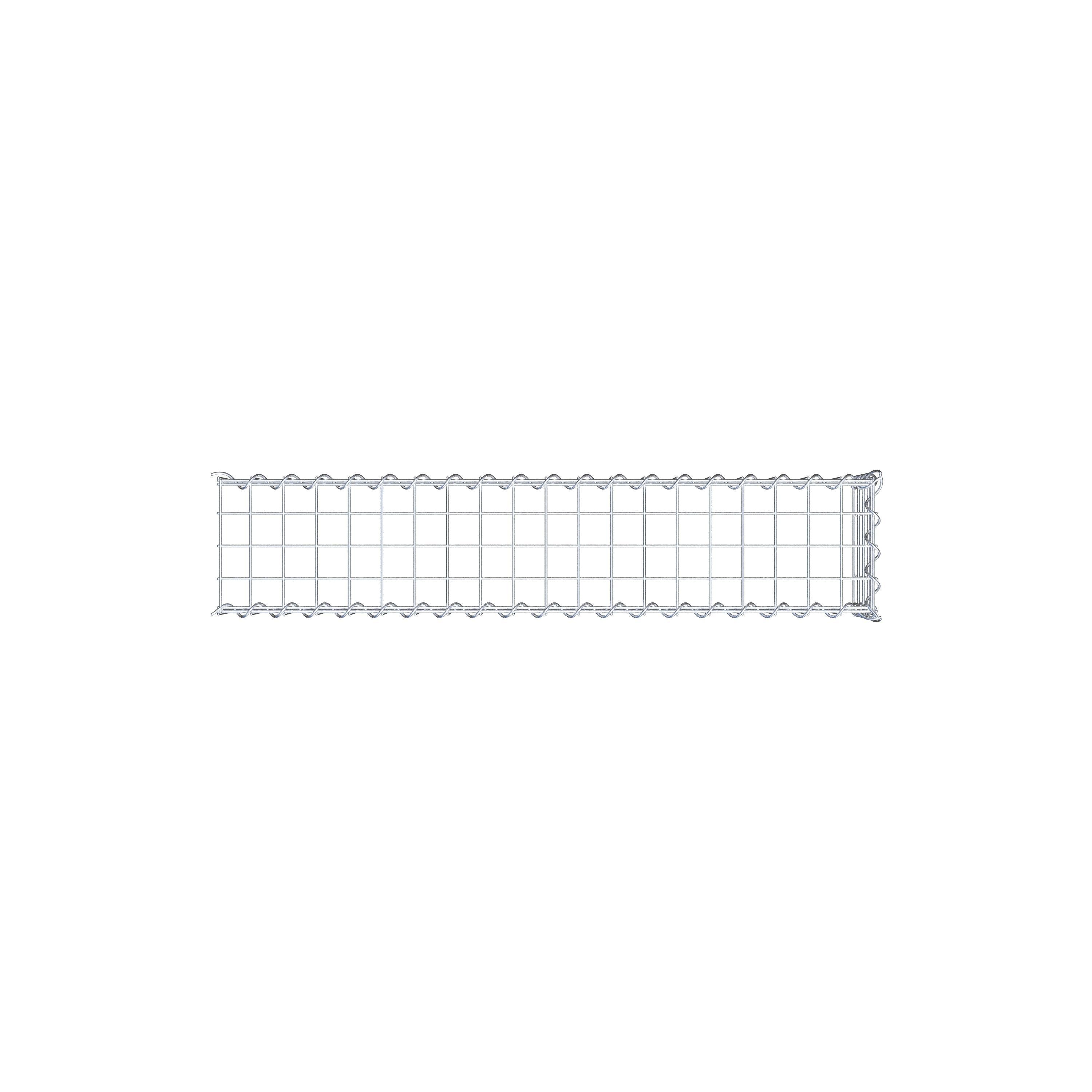 Grown-on gabion type 4 100 cm x 20 cm x 20 cm (L x H x D), mesh size 5 cm x 5 cm, spiral