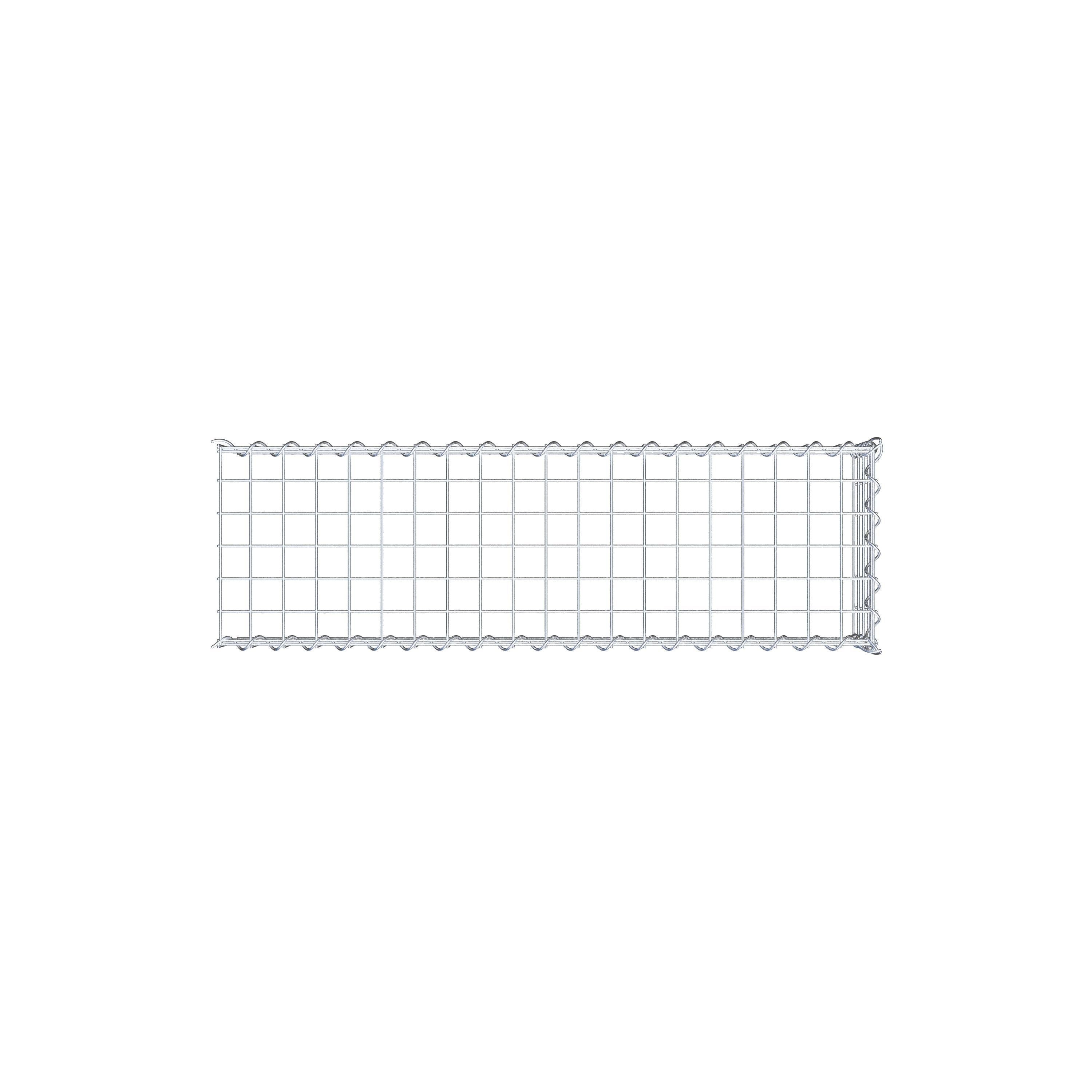 Gabião Tipo 4 100 cm x 20 cm x 30 cm (C x A x P), malhagem 5 cm x 5 cm, espiral