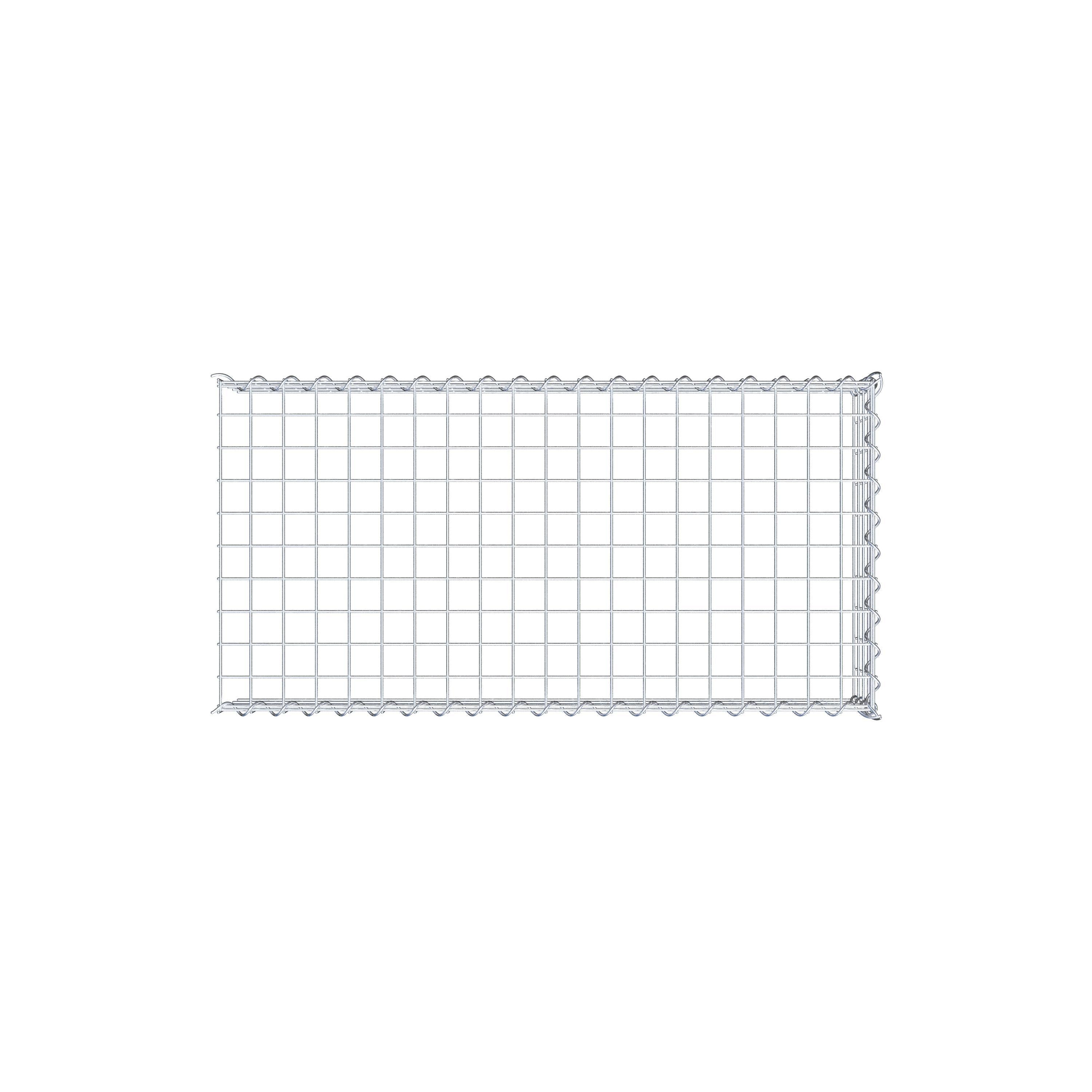 Anbaugabione Typ 4 100 cm x 20 cm x 50 cm (L x H x T), Maschenweite 5 cm x 5 cm, Spirale