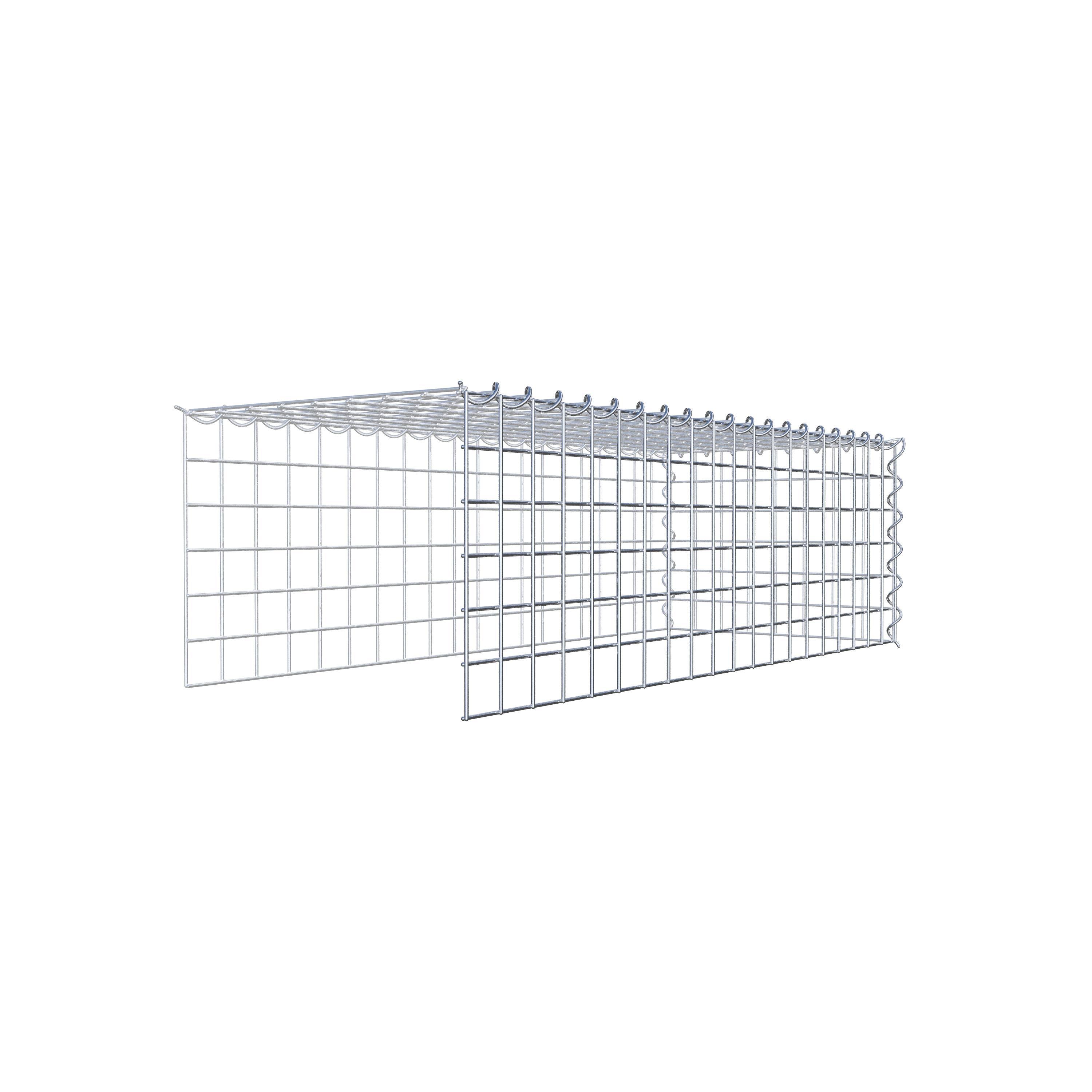 Extra gabion typ 4 100 cm x 30 cm x 40 cm (L x H x D), maskstorlek 5 cm x 5 cm, spiral