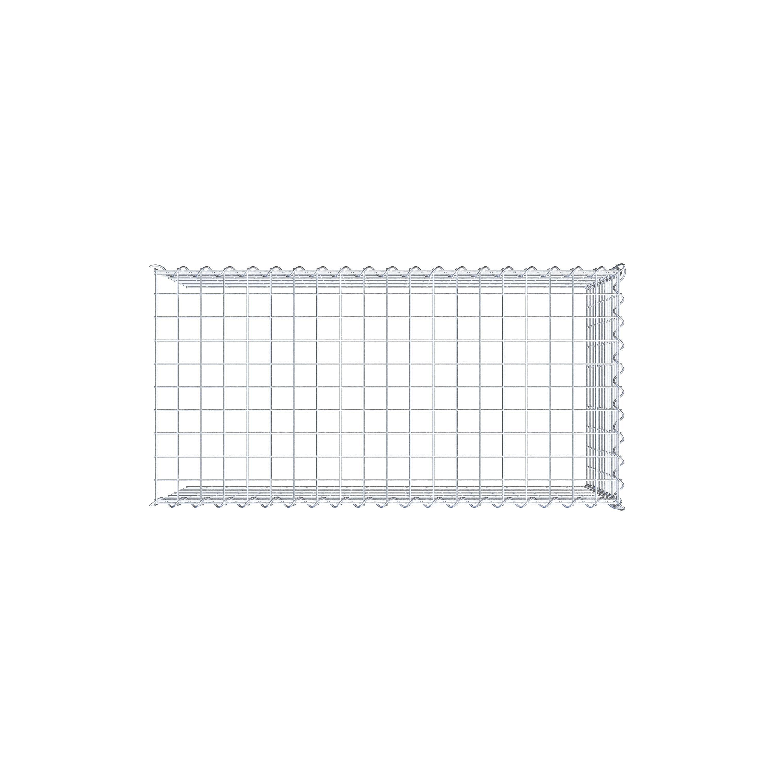 Gavión complementario tipo 4 100 cm x 50 cm x 50 cm (L x A x P), malla 5 cm x 5 cm, espiral