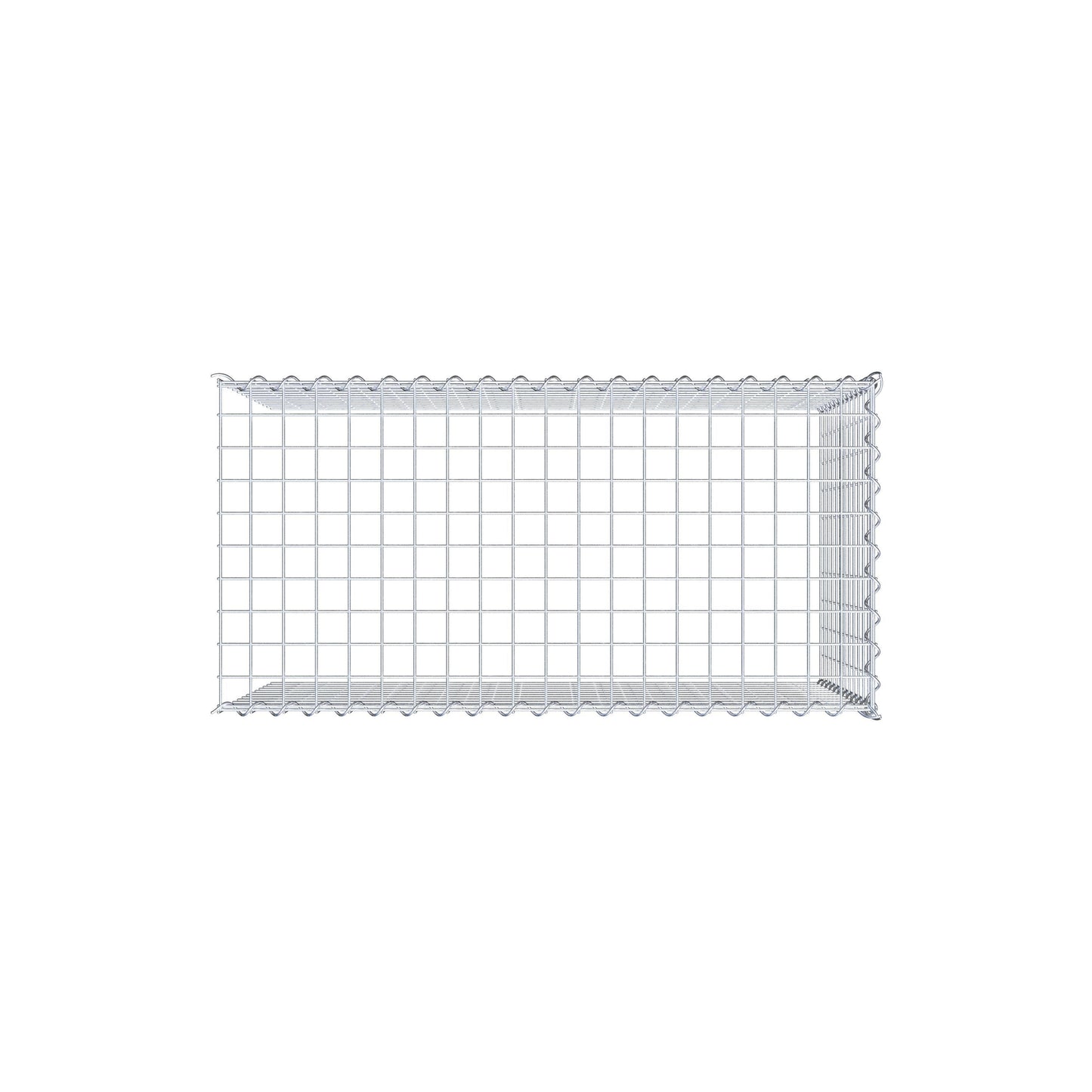 Grown-on gabion type 4 100 cm x 60 cm x 50 cm (L x H x D), mesh size 5 cm x 5 cm, spiral