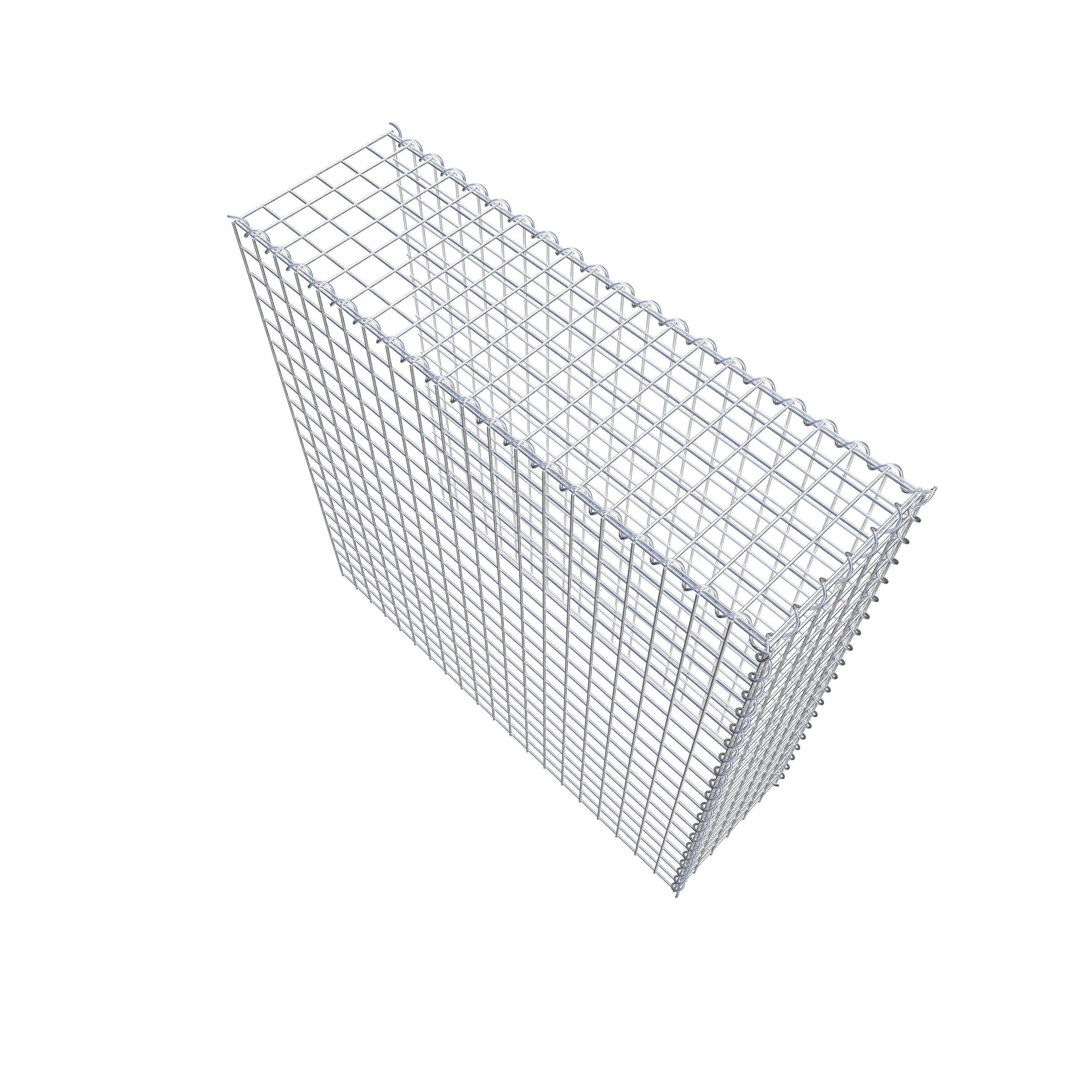 Gabion rapporté type 4 100 cm x 100 cm x 30 cm (L x H x P), mailles 5 cm x 5 cm, spirale