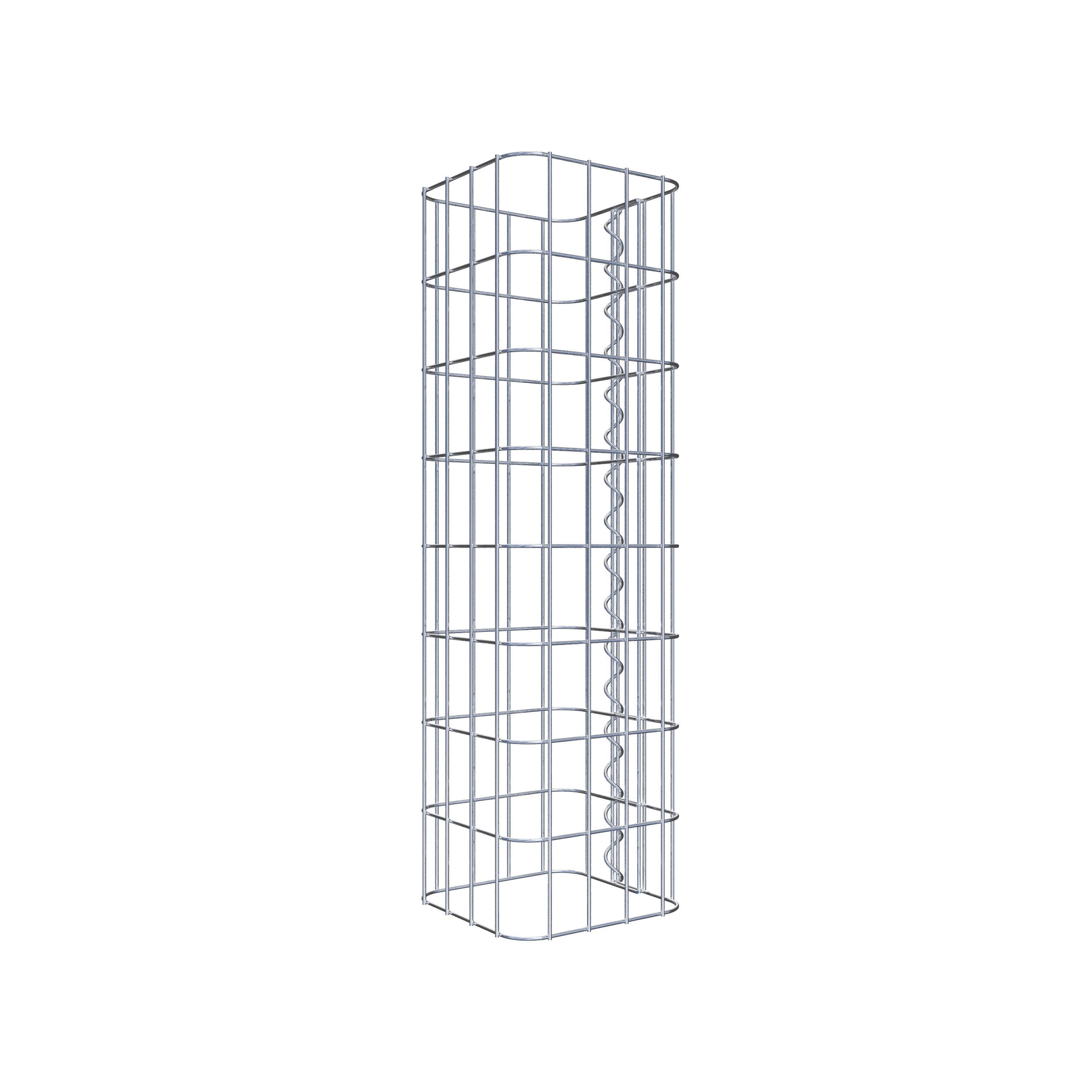 Gabionensäule eckig 22 cm x 22 cm, 80 cm Höhe, MW 5 cm x 10 cm