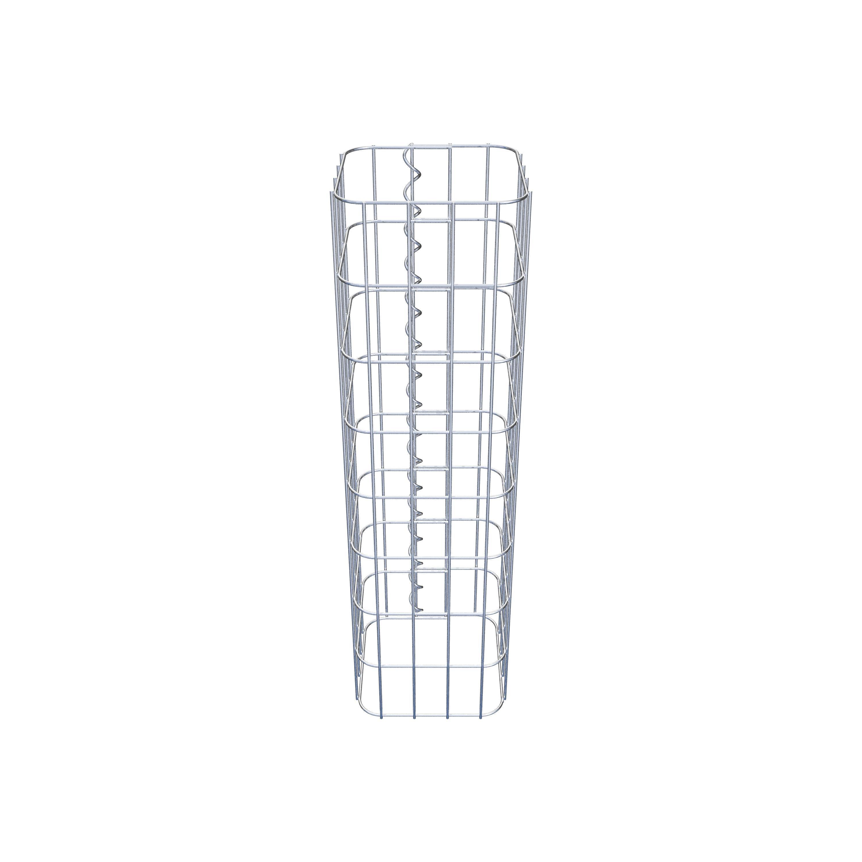 Gabionensäule eckig 22 cm x 22 cm, 80 cm Höhe, MW 5 cm x 10 cm