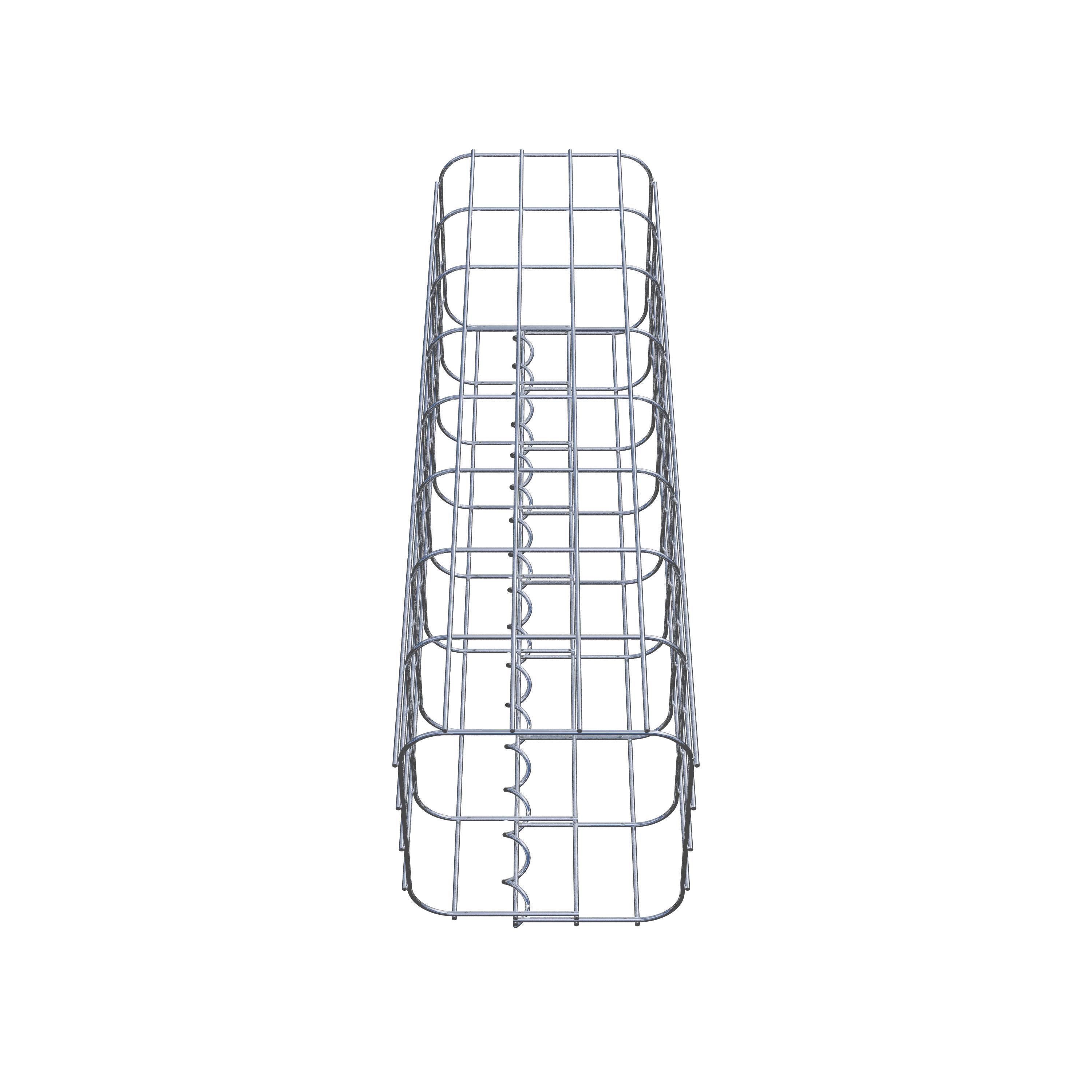 Gabionensäule eckig 22 cm x 22 cm, 80 cm Höhe, MW 5 cm x 10 cm