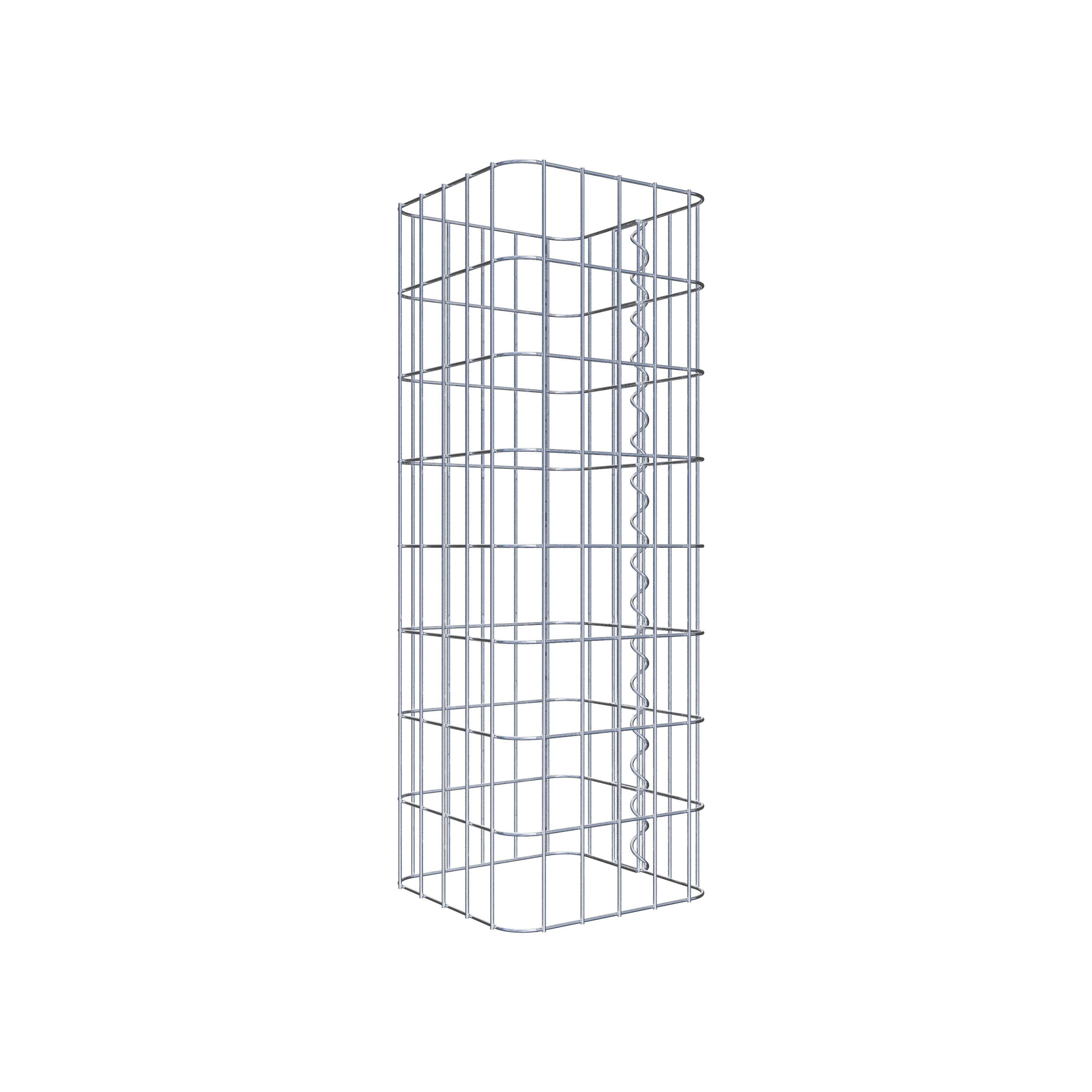 Colonne de gabion carrée 27 cm x 27 cm, hauteur 80 cm, MW 5 cm x 10 cm