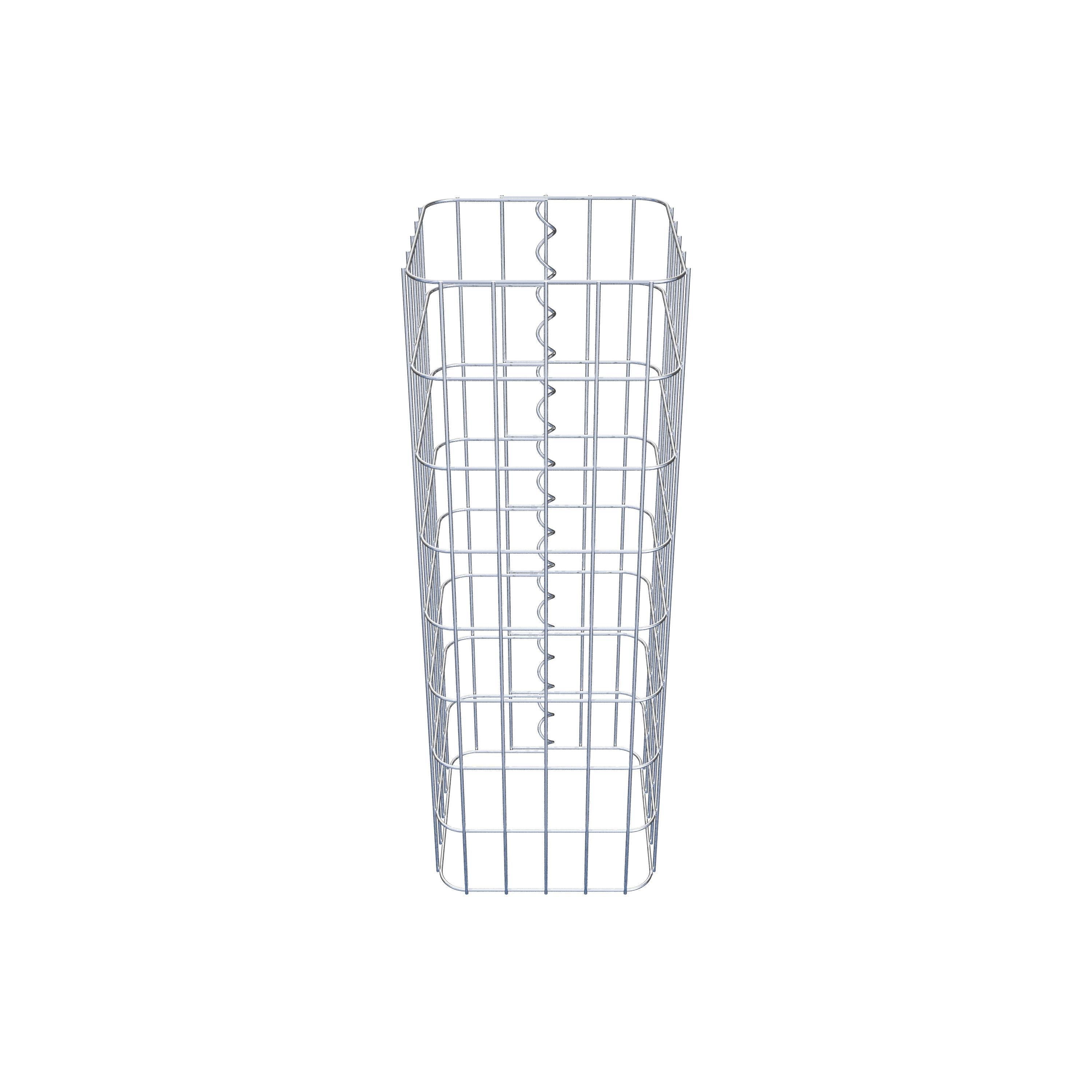 Colonne de gabion carrée 27 cm x 27 cm, hauteur 80 cm, MW 5 cm x 10 cm