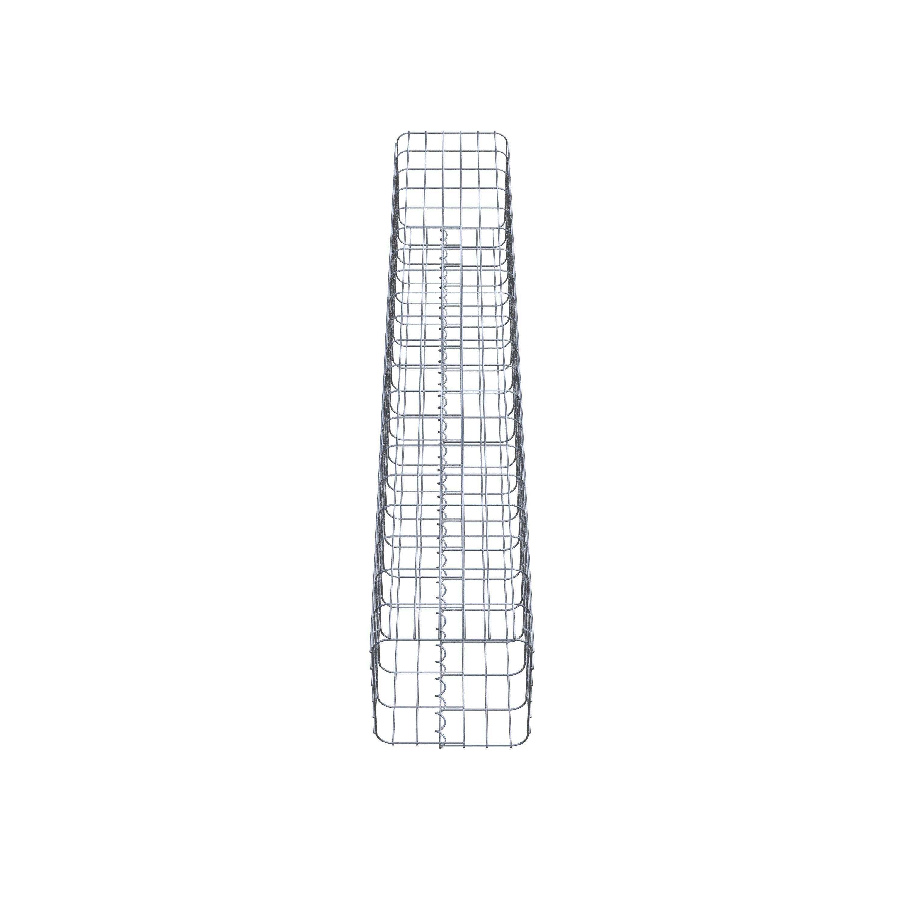 Gabionensäule eckig 32 cm x 32 cm, 200 cm Höhe, MW 5 cm x 10 cm