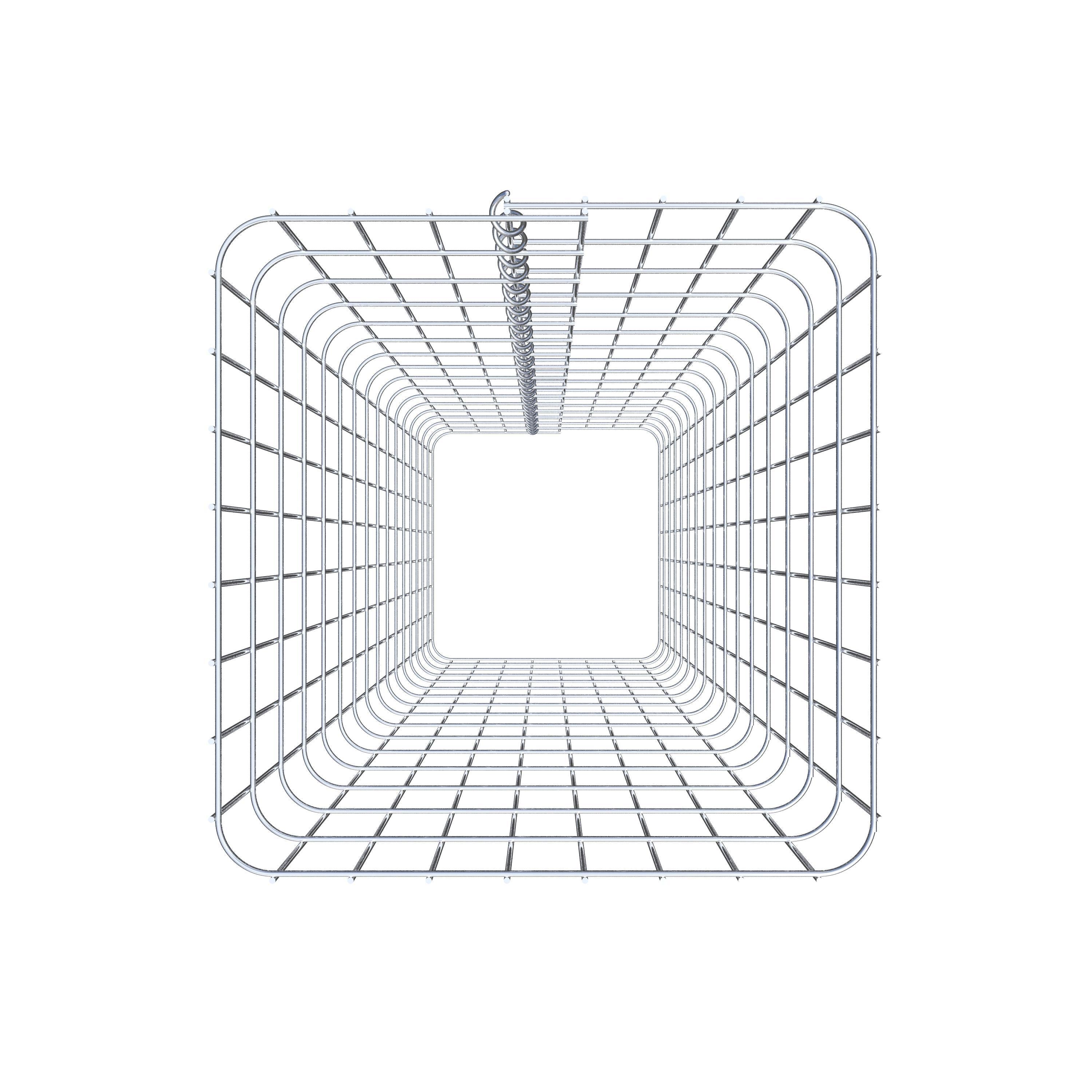 Gabionpelare, kantig 42 cm x 42 cm, 160 cm hög, MW 5 cm x 10 cm