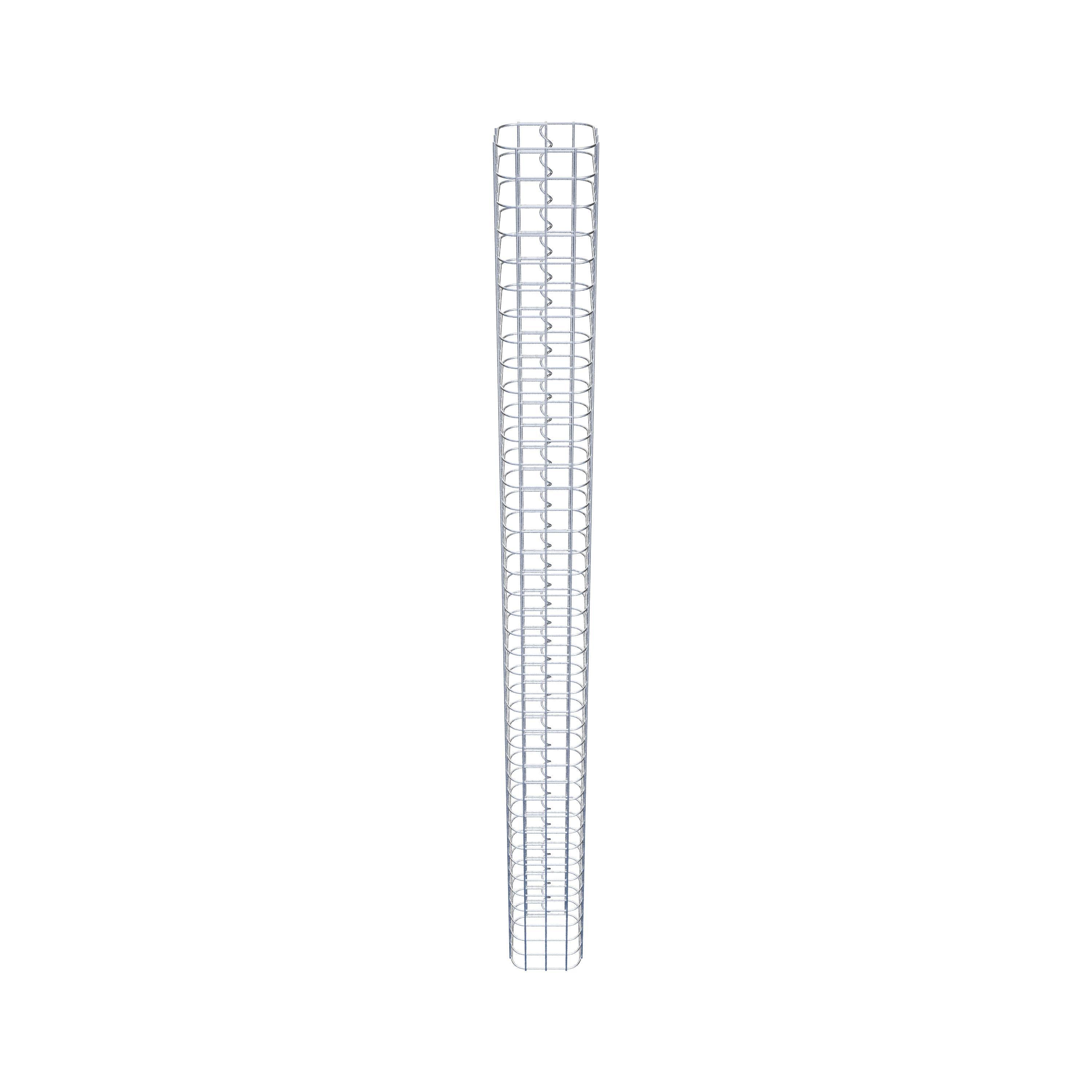 Gabionensäule eckig 17 cm x 17 cm, 200 cm Höhe, MW 5 cm x 5 cm