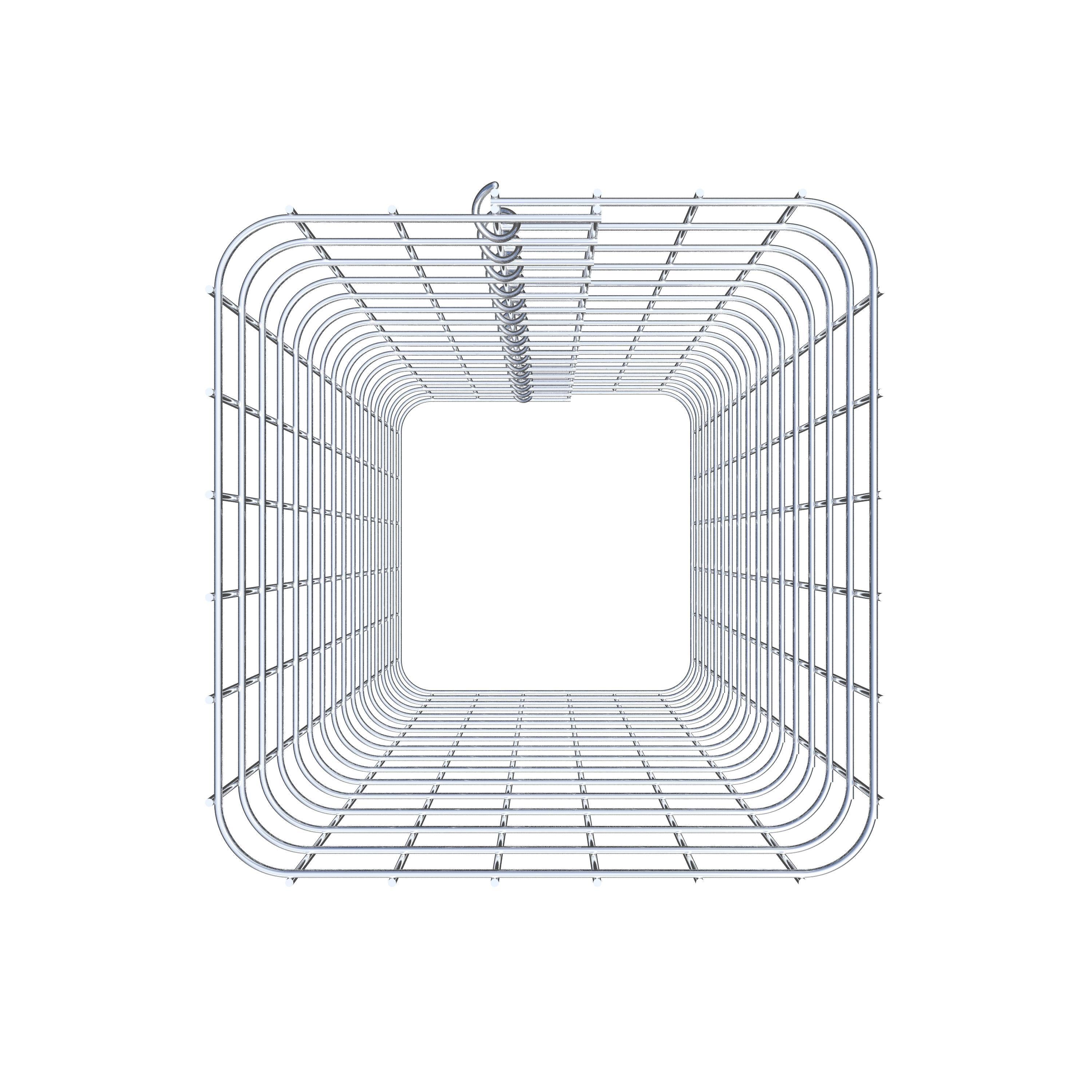 Gabionsøjle firkantet 32 cm x 32 cm, 80 cm højde, MW 5 cm x 5 cm