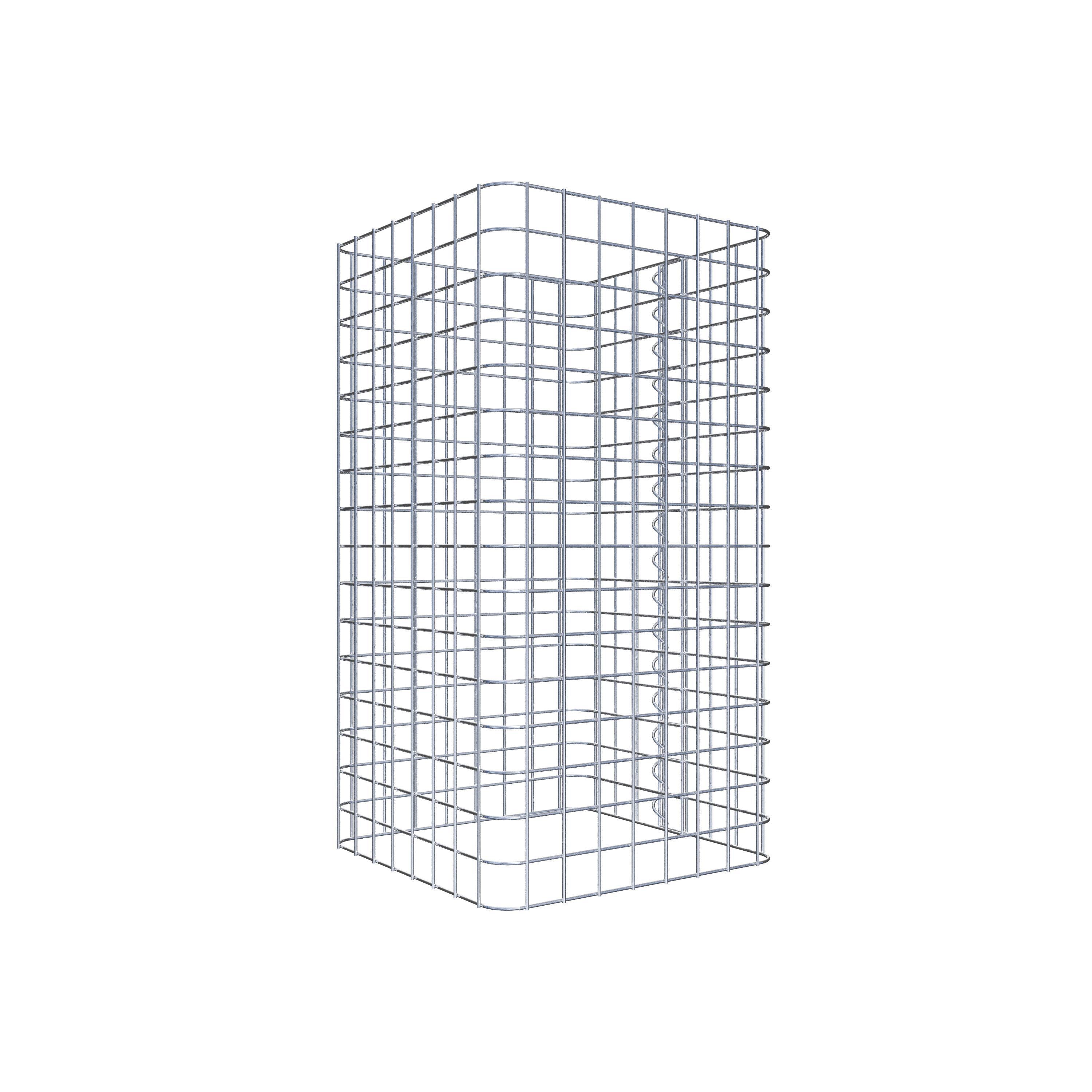 Gabionensäule eckig 42 cm x 42 cm, 80 cm Höhe, MW 5 cm x 5 cm
