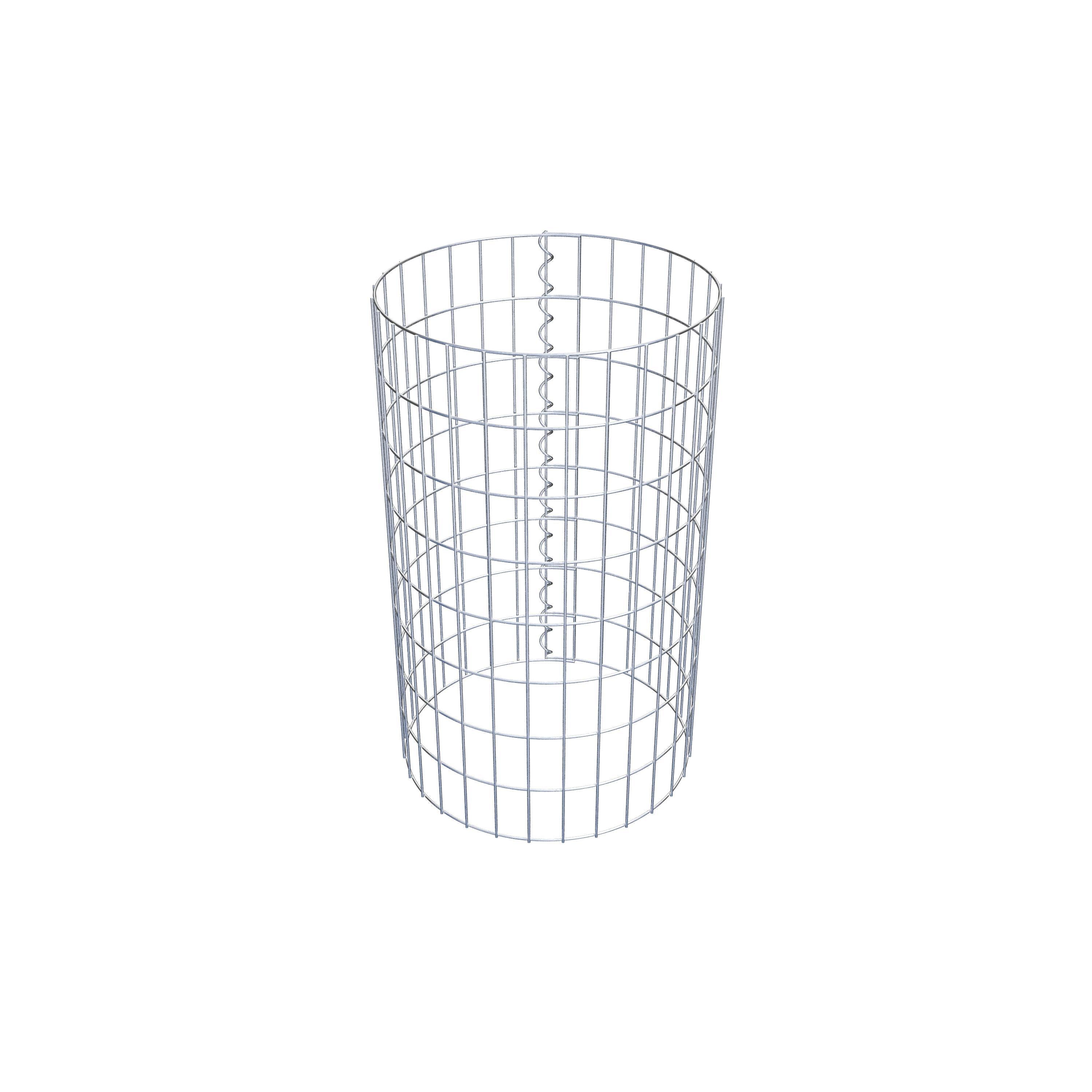 Gabionensäule rund 47 cm Durchmesser, 80 cm Höhe, Maschenweite 5 cm x 10 cm