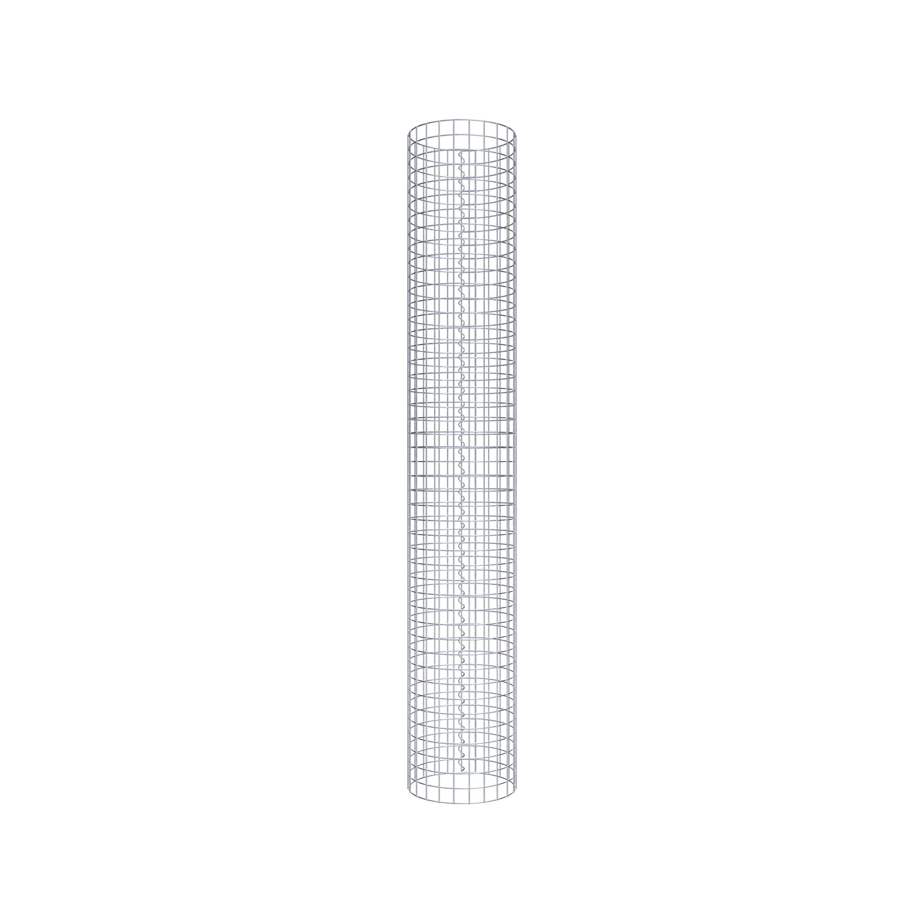 Gabionensäule rund 37 cm Durchmesser, 230 cm Höhe, Maschenweite 5 cm x 5 cm