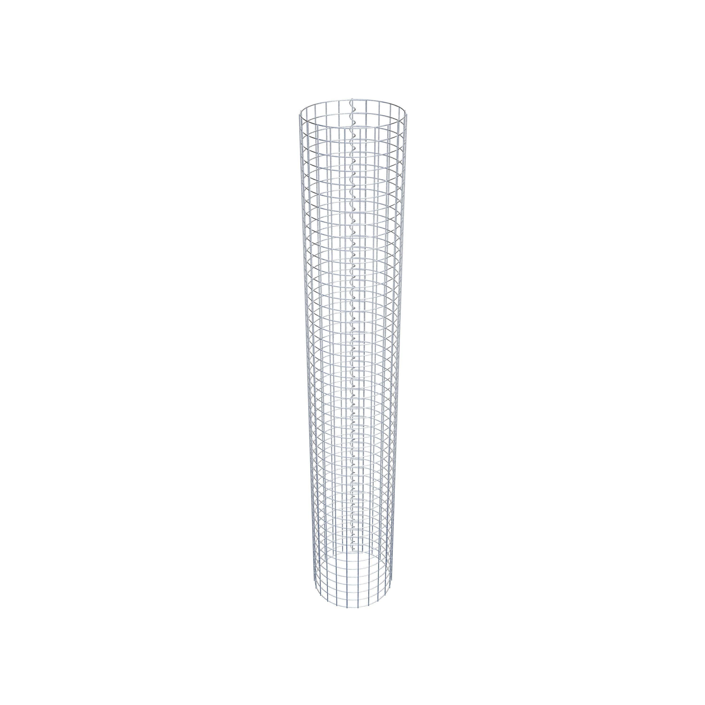 Gabionensäule rund 37 cm Durchmesser, 230 cm Höhe, Maschenweite 5 cm x 5 cm