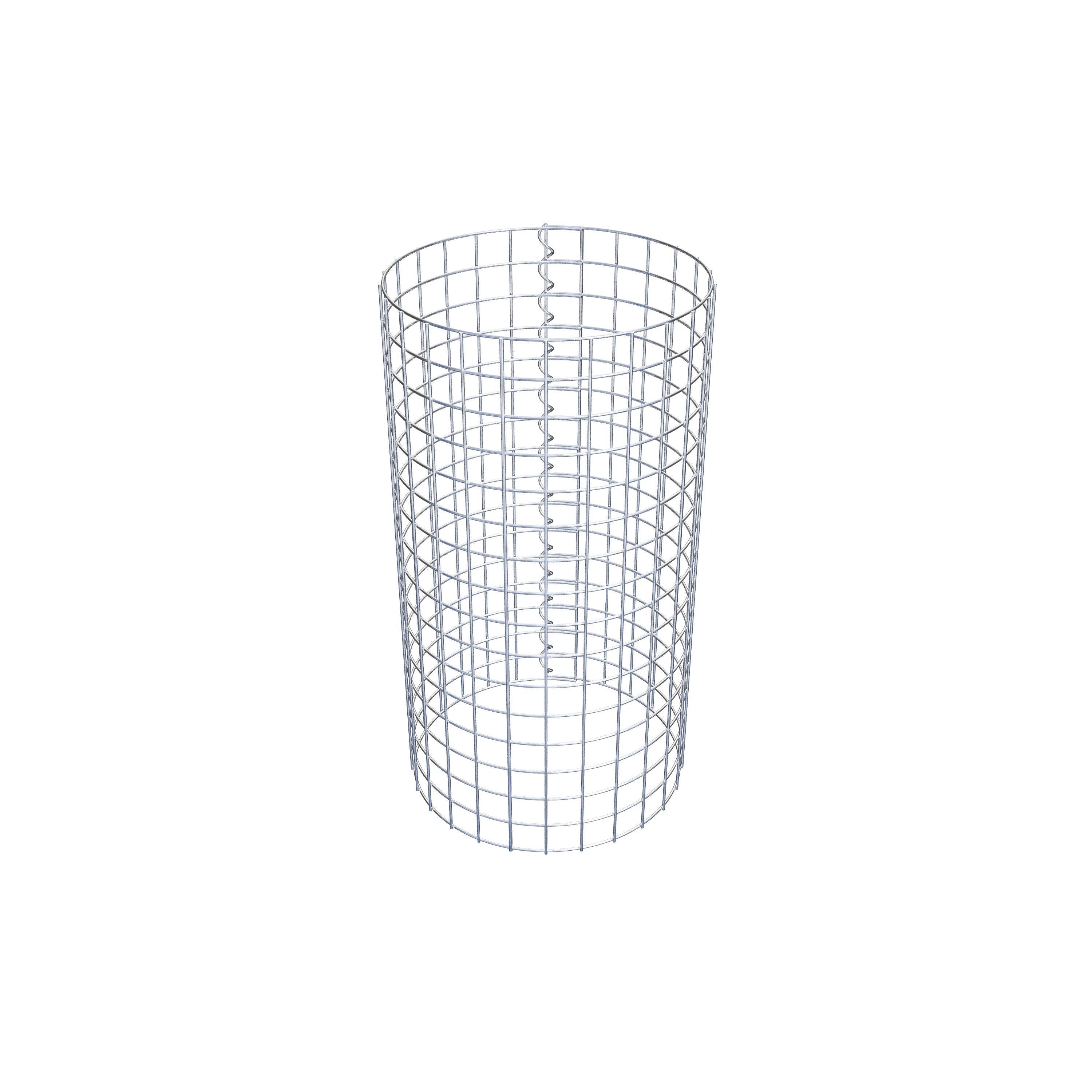 Gabionensäule rund 42 cm Durchmesser, 80 cm Höhe, Maschenweite 5 cm x 5 cm