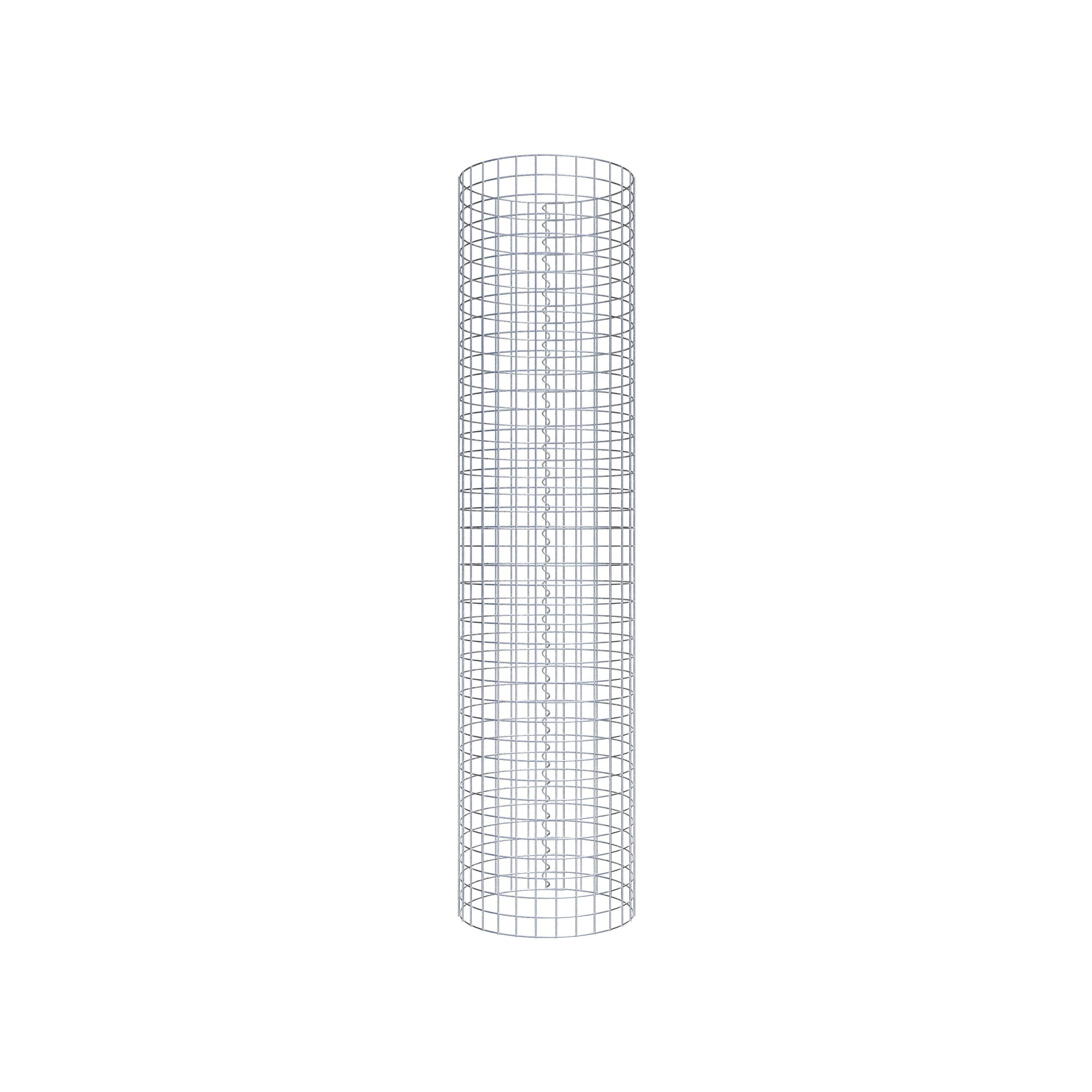 Colonne de gabion ronde 47 cm de diamètre, 200 cm de hauteur, maille 5 cm x 5 cm