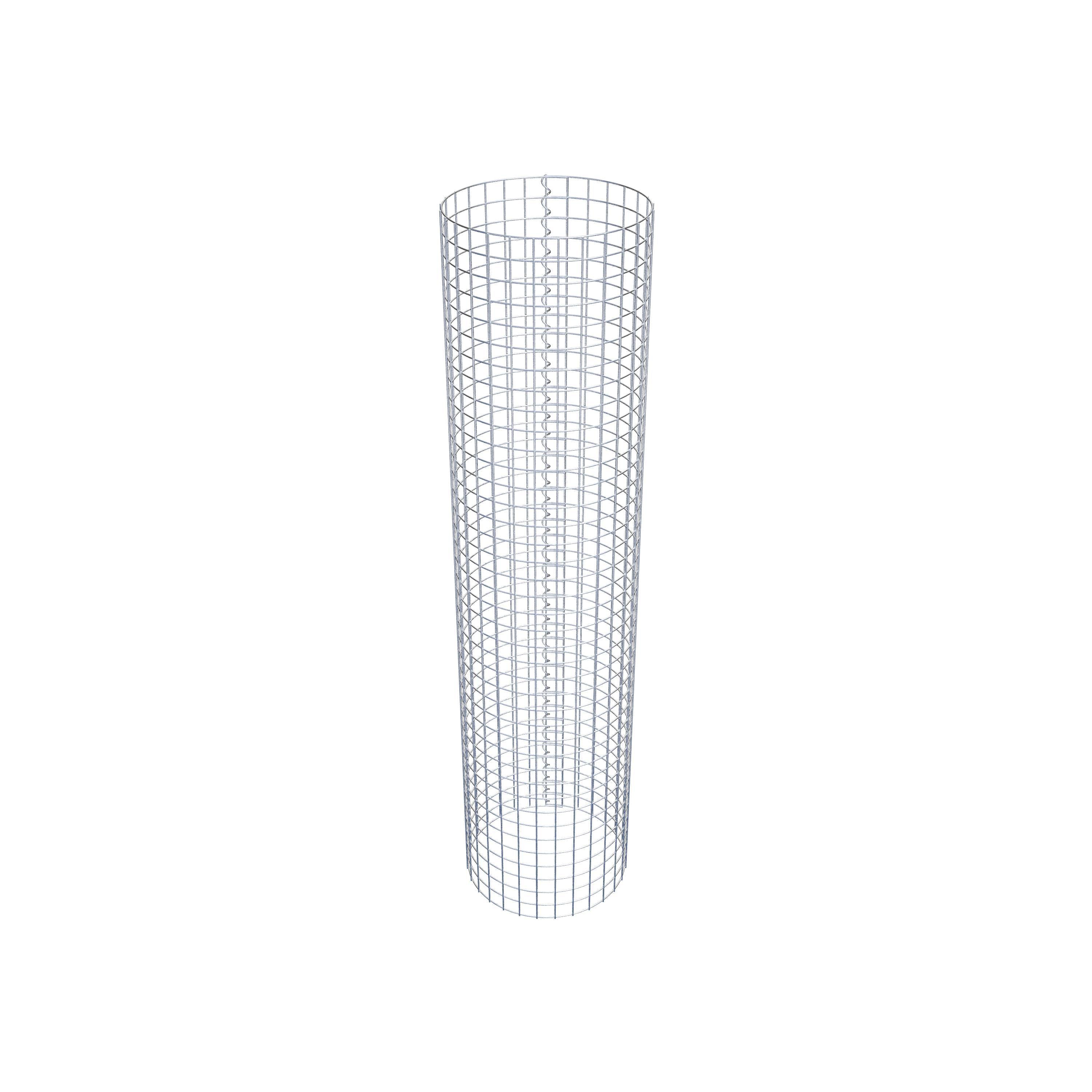 Colonne de gabion ronde 47 cm de diamètre, 200 cm de hauteur, maille 5 cm x 5 cm