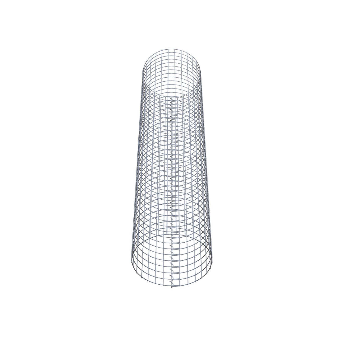 Gabion column around 47 cm diameter, 200 cm height, mesh size 5 cm x 5 cm