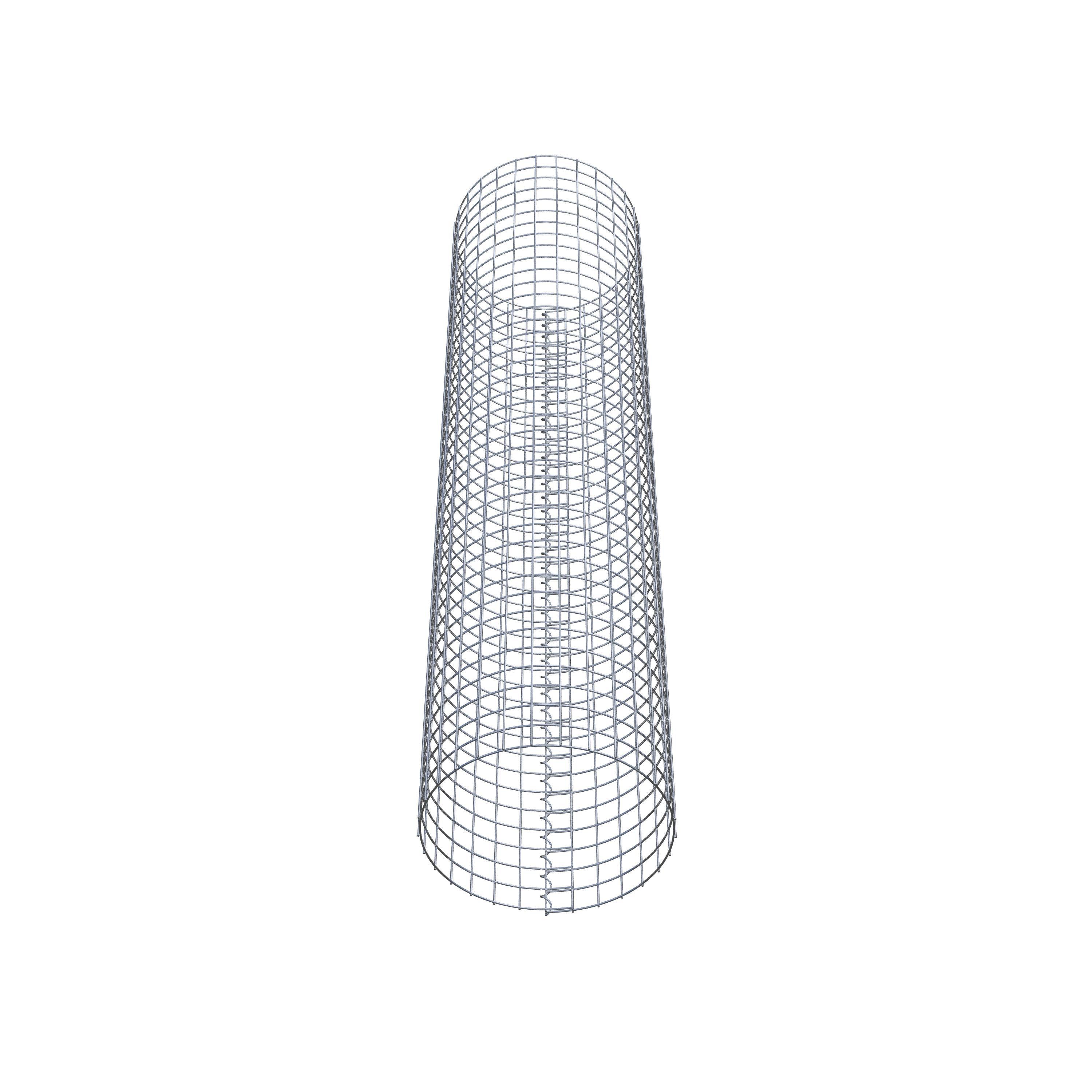 Colonne de gabion ronde 47 cm de diamètre, 200 cm de hauteur, maille 5 cm x 5 cm