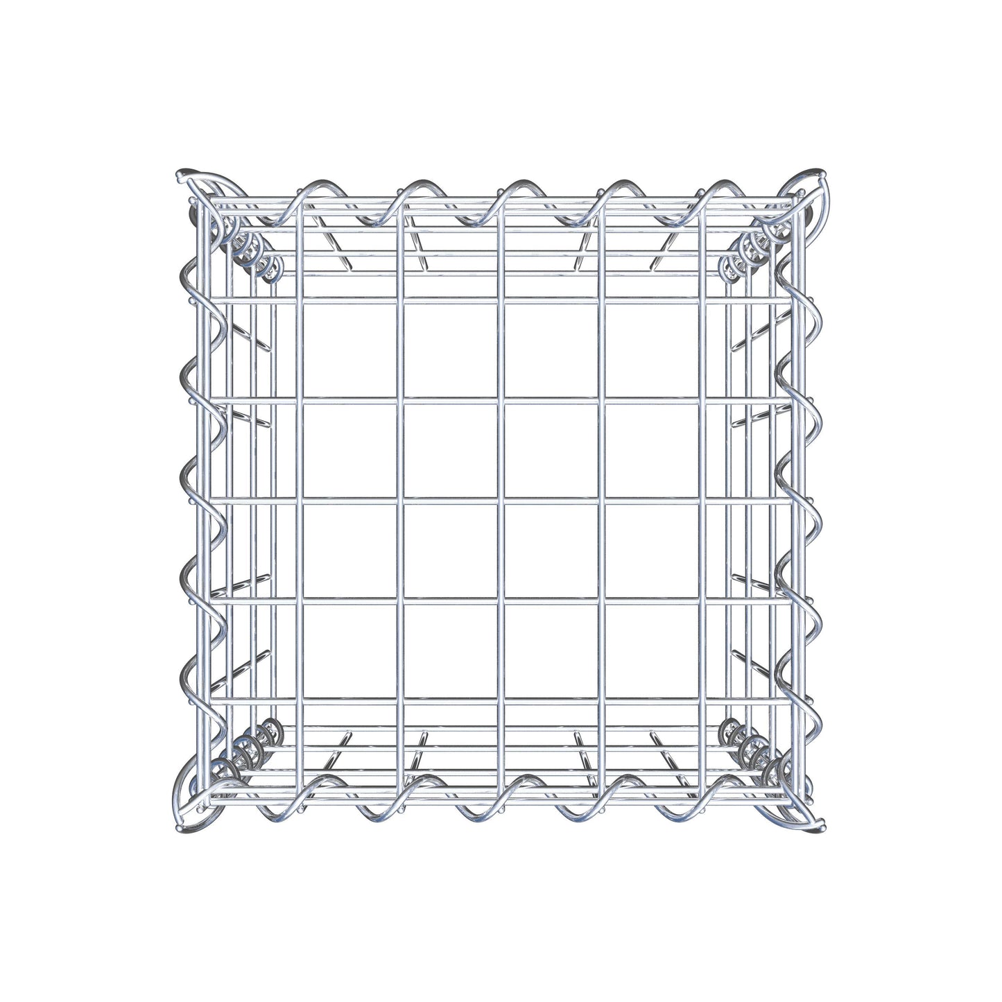 Anbaugabione Typ 3 30 cm x 30 cm x 30 cm (L x H x T), Maschenweite 5 cm x 10 cm, Spirale