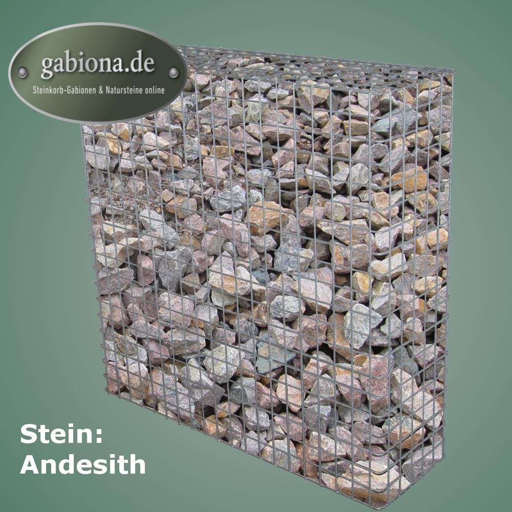 Thermisch verzinkte schanskorf 102 cm x 102 cm x 32 cm, maaswijdte 5 cm x 5 cm, volledig gelast