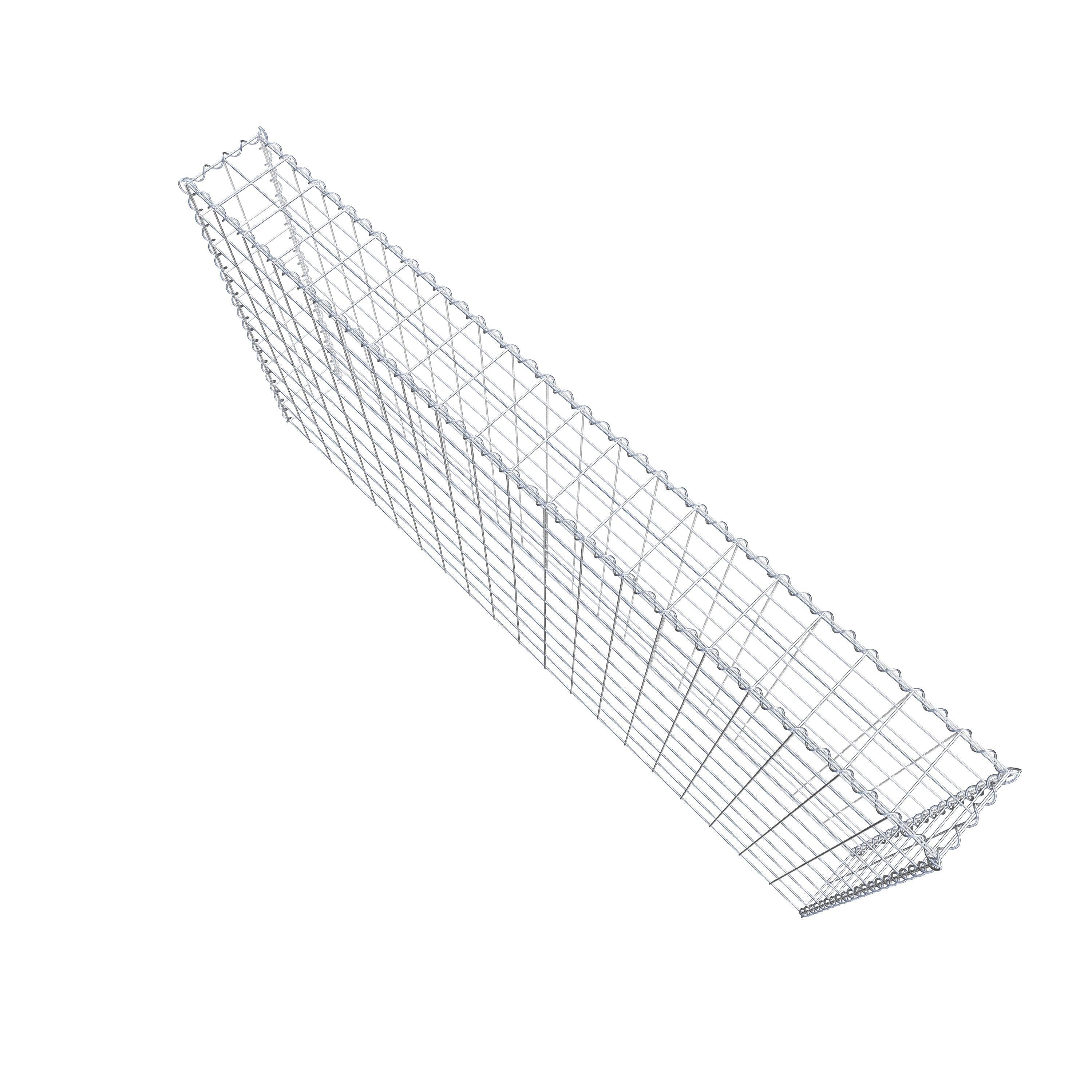 Add-on schanskorf type 3 200 cm x 100 cm x 20 cm (L x H x D), maaswijdte 10 cm x 10 cm, spiraal