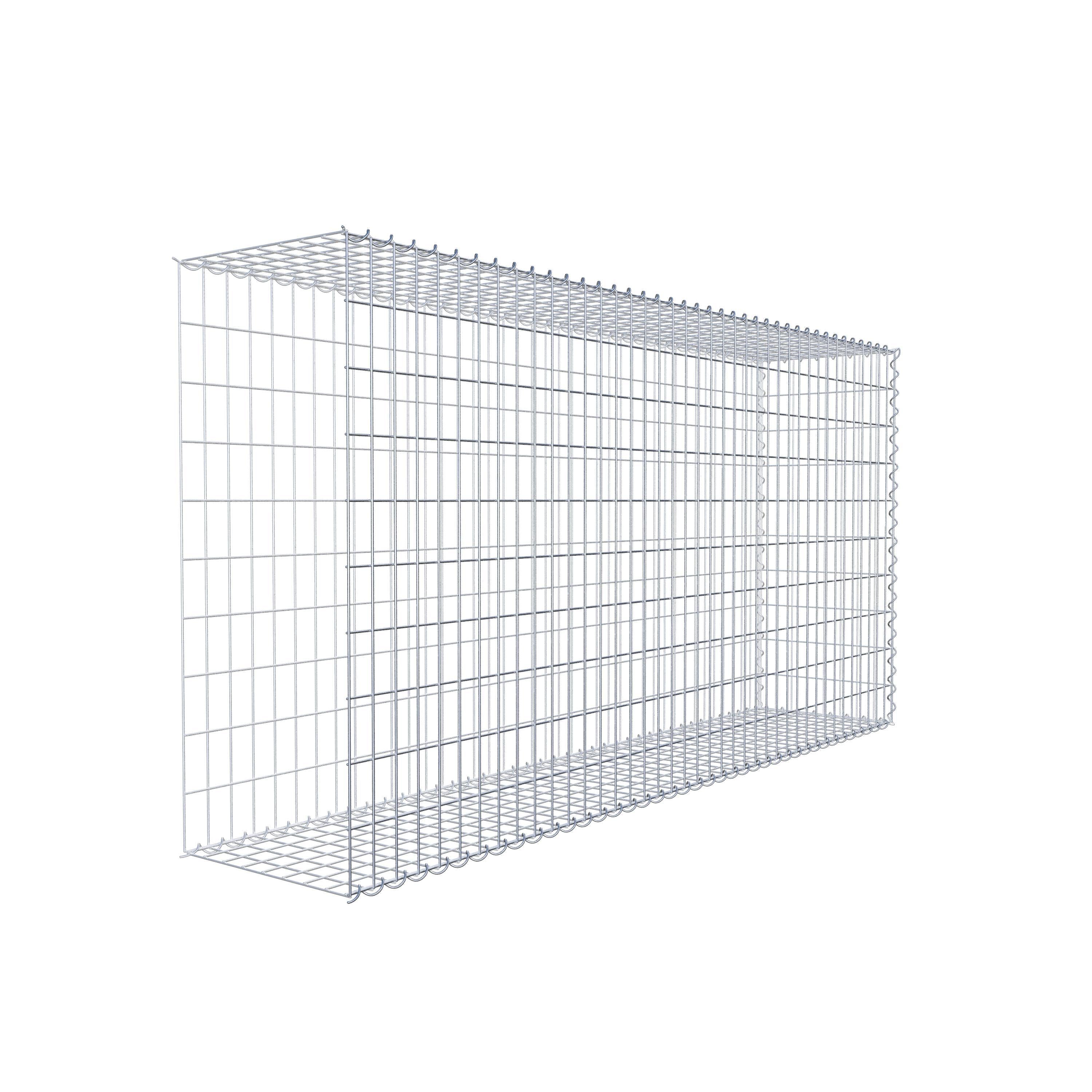 Gavión adicional tipo 2 200 cm x 100 cm x 40 cm (L x A x P), malla 5 cm x 10 cm, en espiral