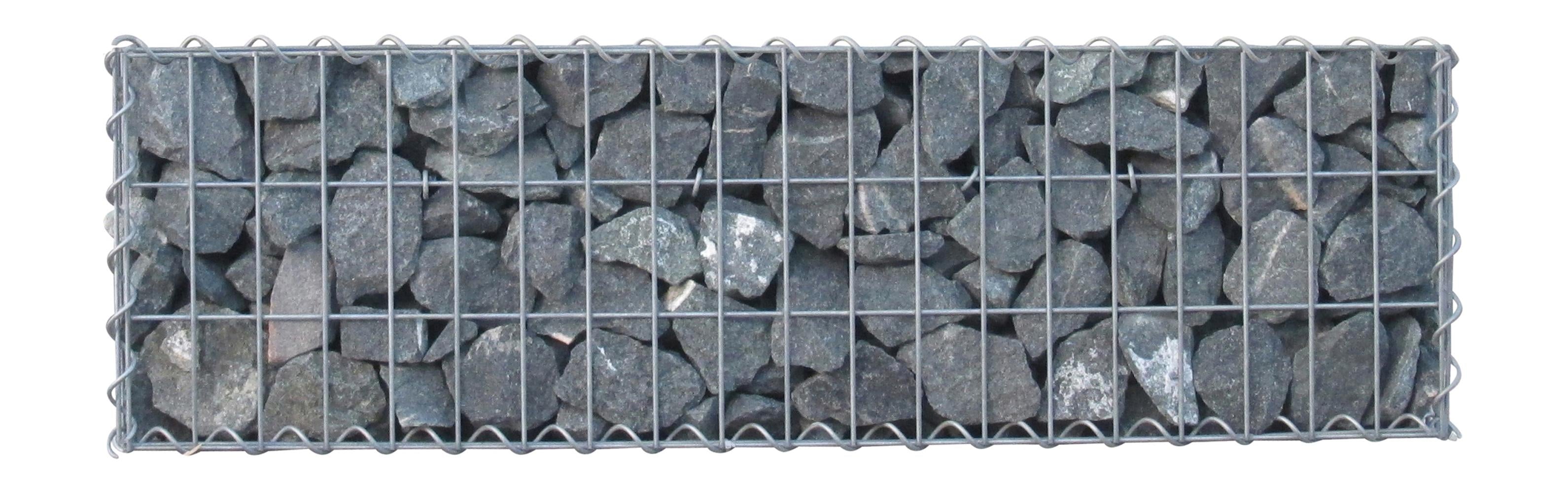 Gabião 100 cm x 30 cm x 30 cm (C x A x P), malhagem 5 cm x 10 cm, espiral