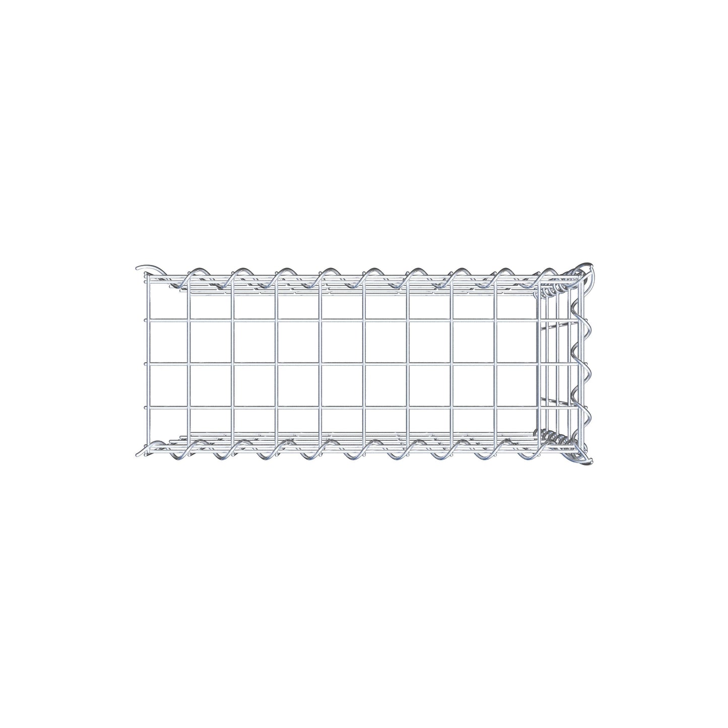 Anbaugabione Typ 4 50 cm x 40 cm x 20 cm (L x H x T), Maschenweite 5 cm x 10 cm, Spirale