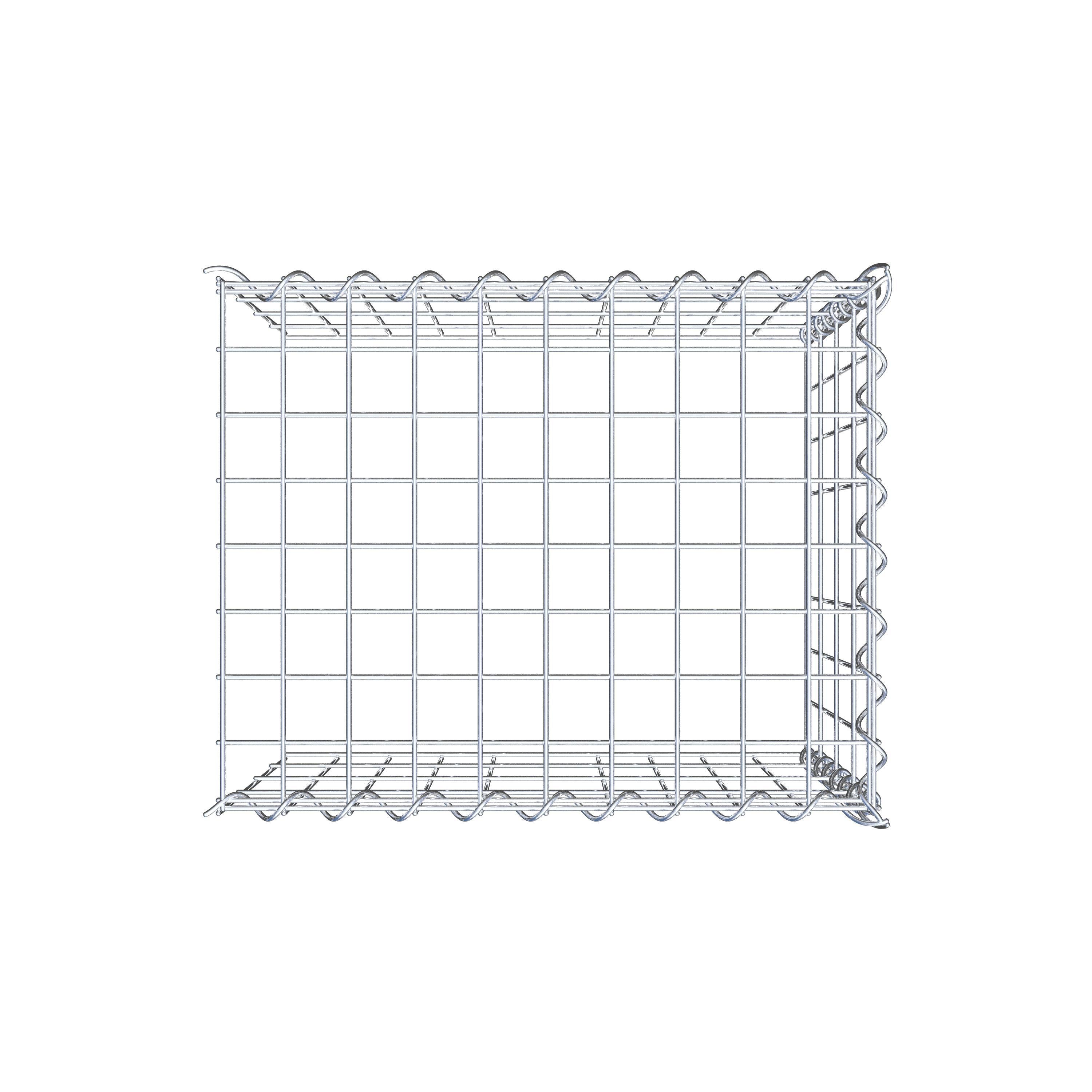 Grown-on gabion type 4 50 cm x 40 cm x 40 cm (L x H x D), mesh size 5 cm x 10 cm, spiral
