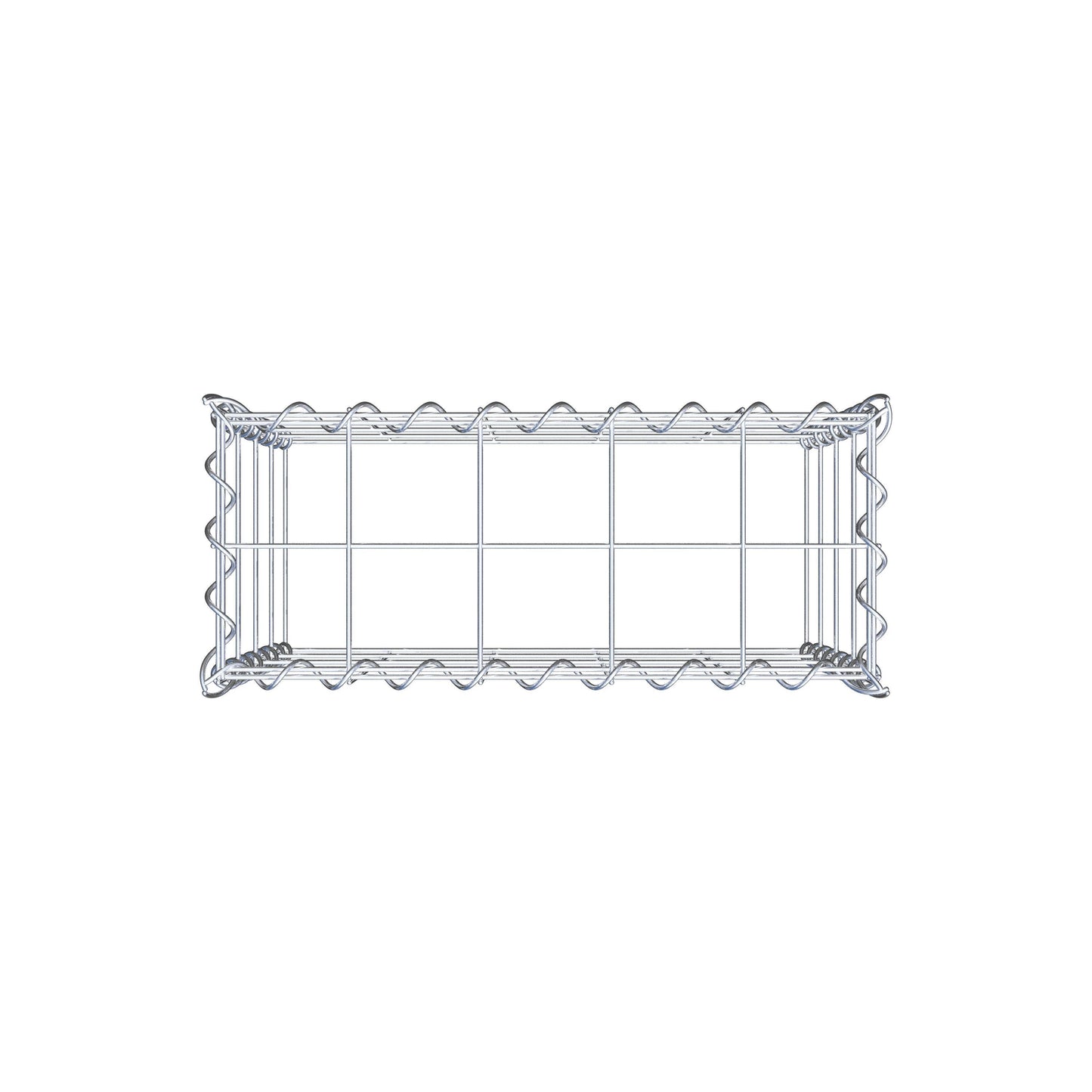 Add-on schanskorf type 3 50 cm x 40 cm x 20 cm (L x H x D), maaswijdte 10 cm x 10 cm, spiraal