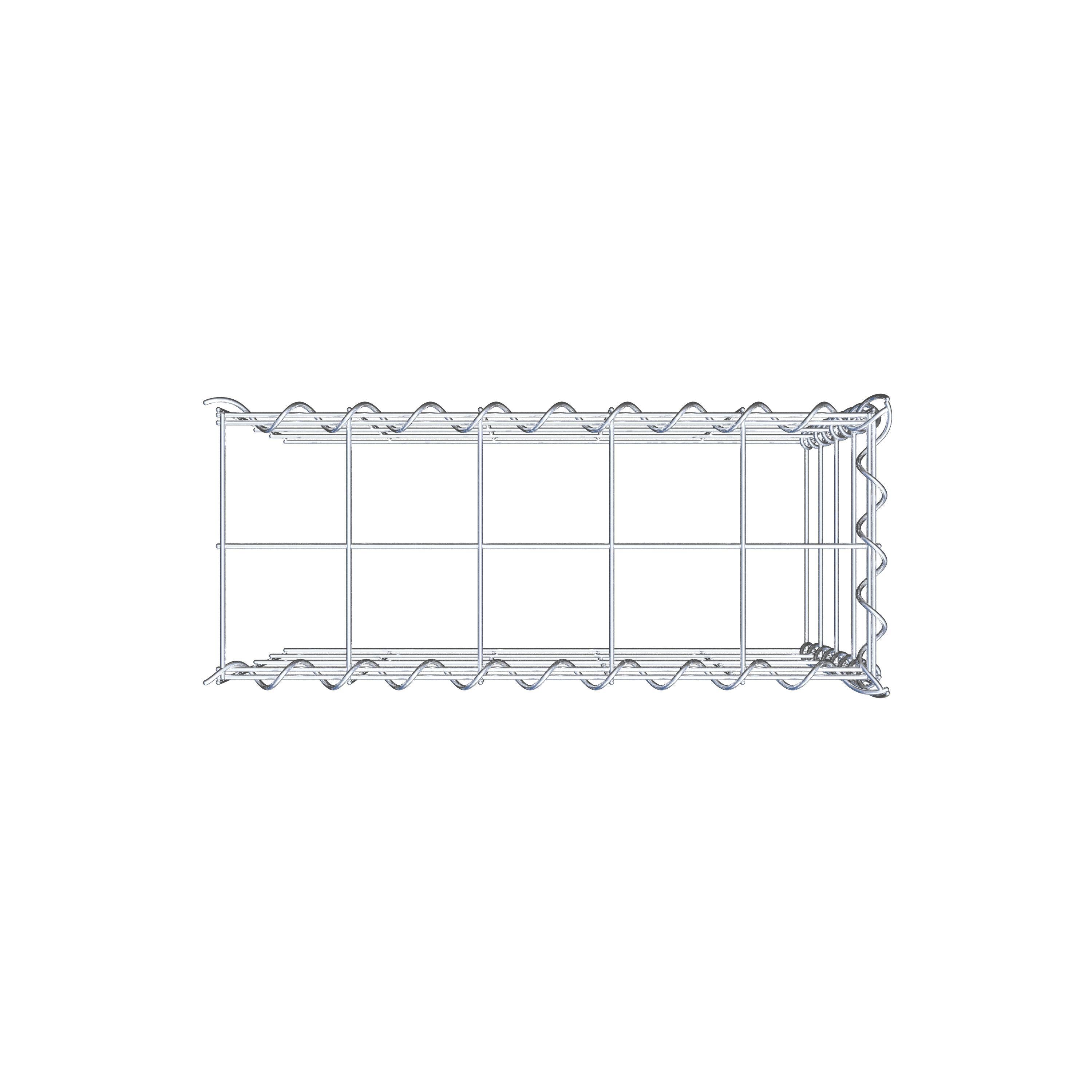 Gavión adicional tipo 4 50 cm x 40 cm x 20 cm (L x A x P), malla 10 cm x 10 cm, en espiral