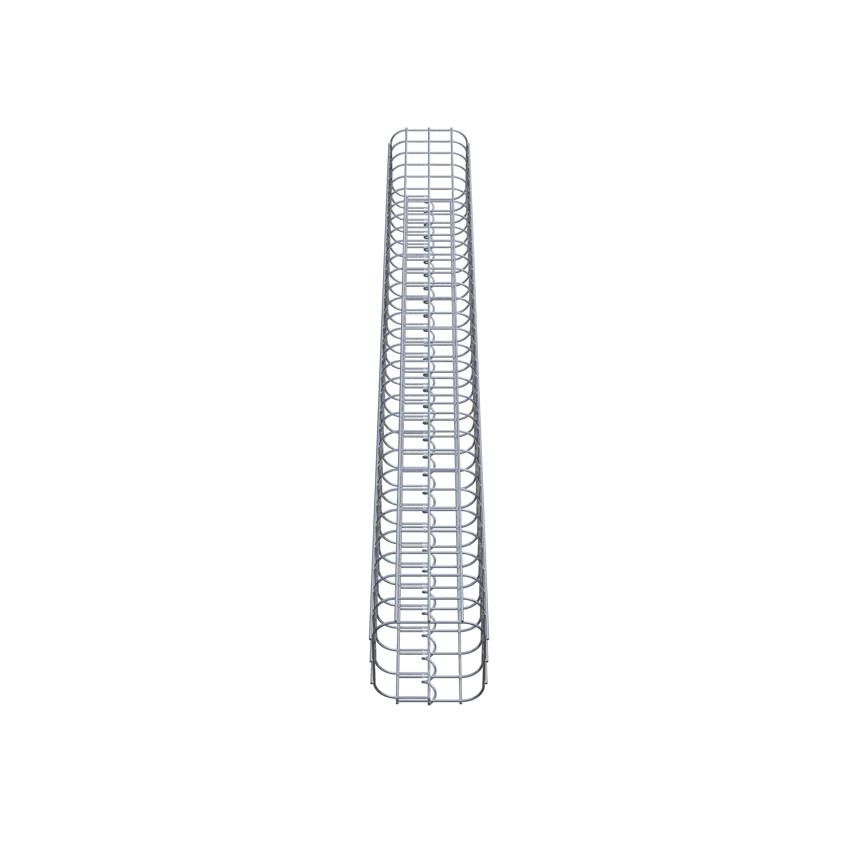 Columna de gaviones 17 x 17 cm, cuadrado MW 5 x 5 cm