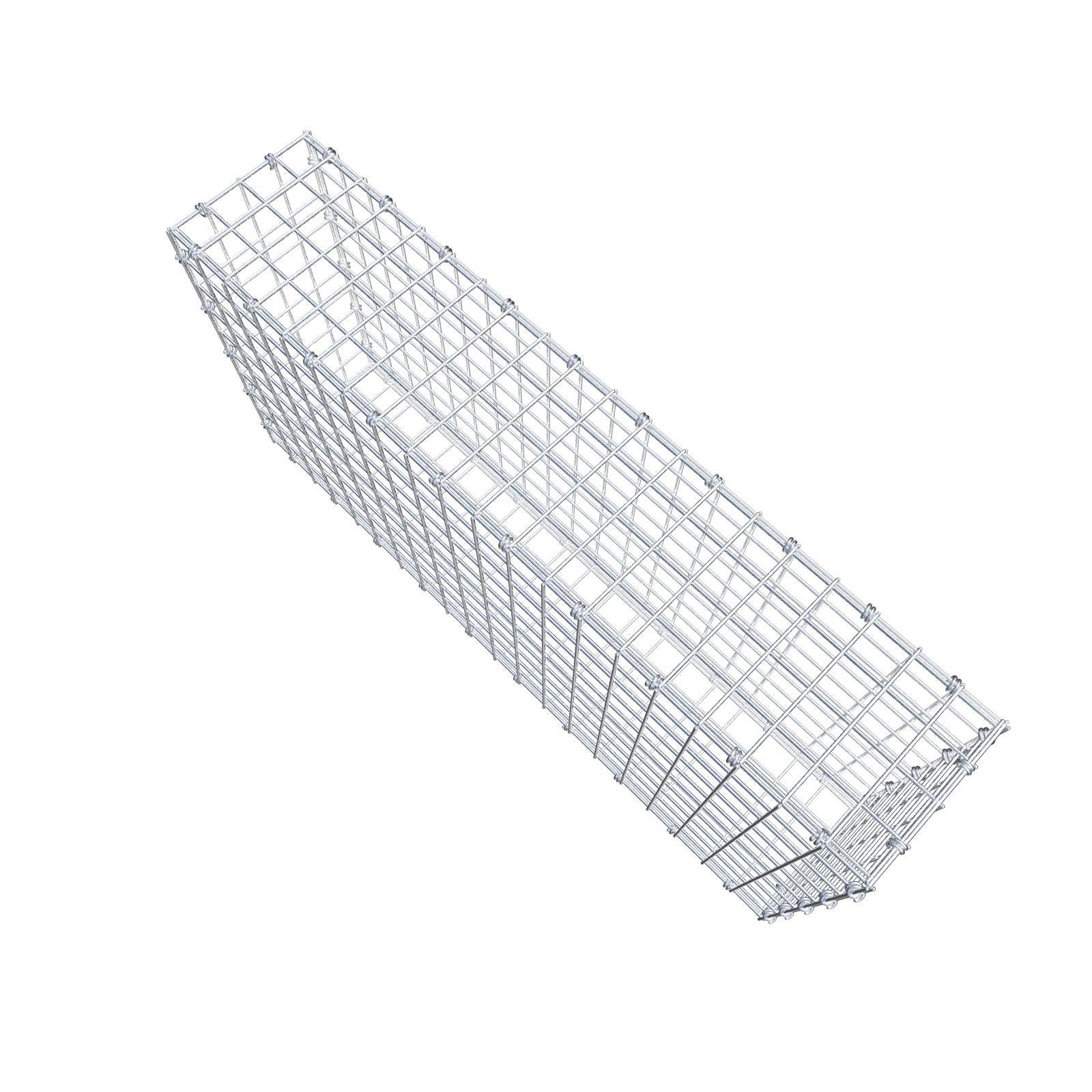 Gabião 100 cm x 50 cm x 20 cm (C x A x P), malhagem 5 x 5 cm, anel espiral