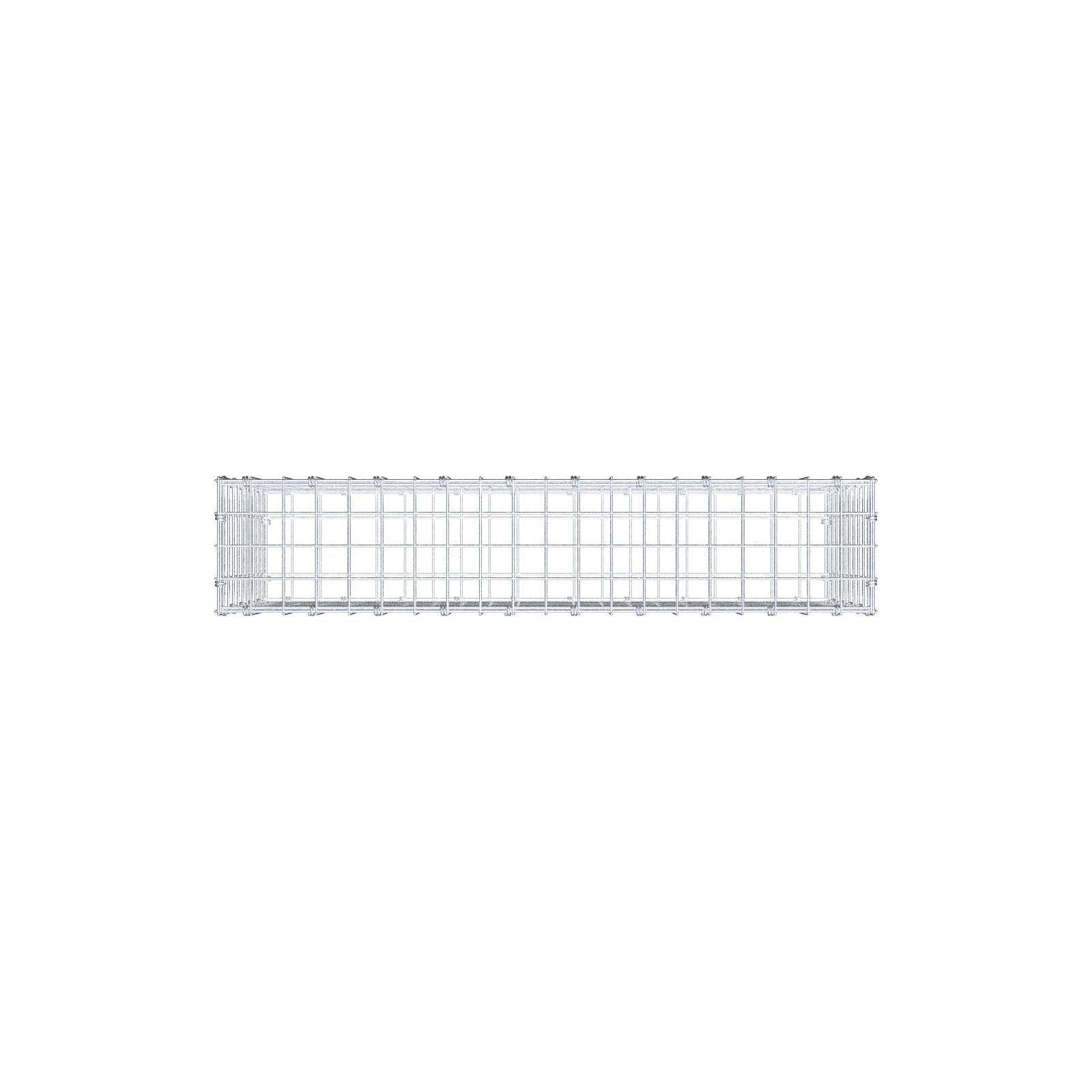 Gabião 100 cm x 50 cm x 20 cm (C x A x P), malhagem 5 x 5 cm, anel espiral