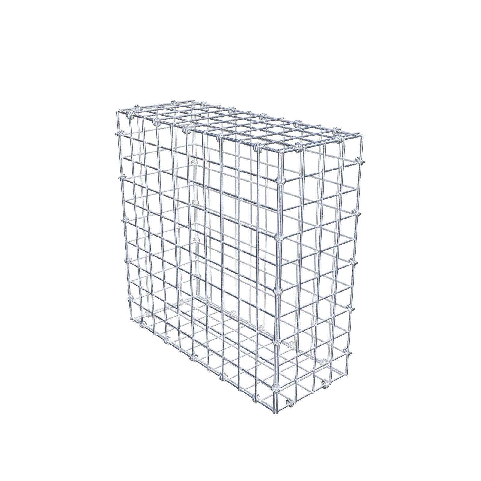 Gabion 50 cm x 50 cm x 20 cm (L x H x P), mailles 5 x 5 cm, anneau en spirale
