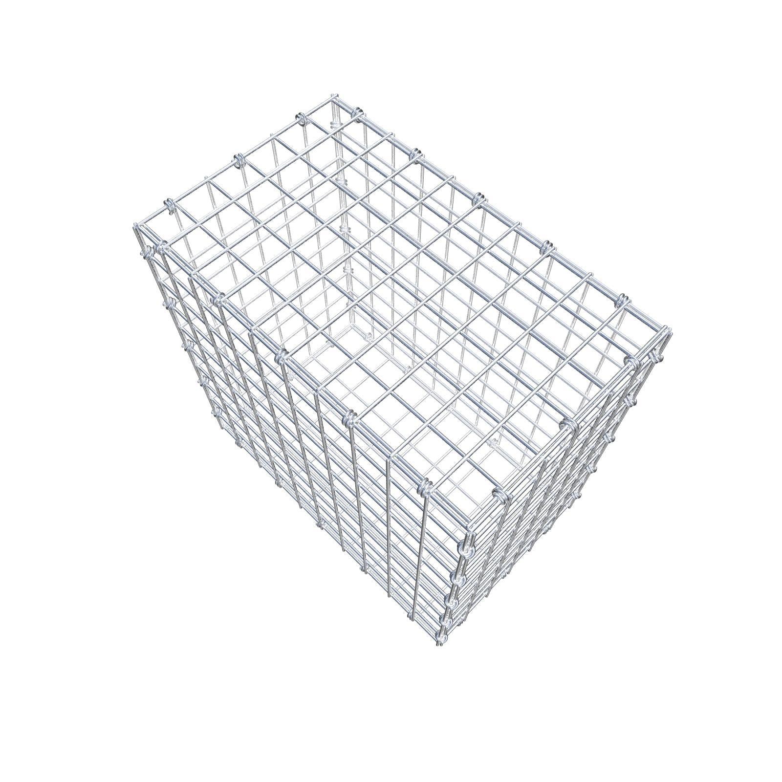 Gabião 50 cm x 50 cm x 30 cm (C x A x P), malhagem 5 x 5 cm, anel espiral