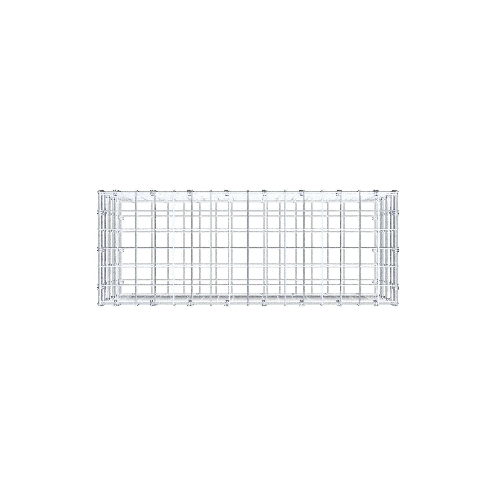 Gabião 80 cm x 40 cm x 30 cm (C x A x P), malhagem 5 x 5 cm, anel espiral