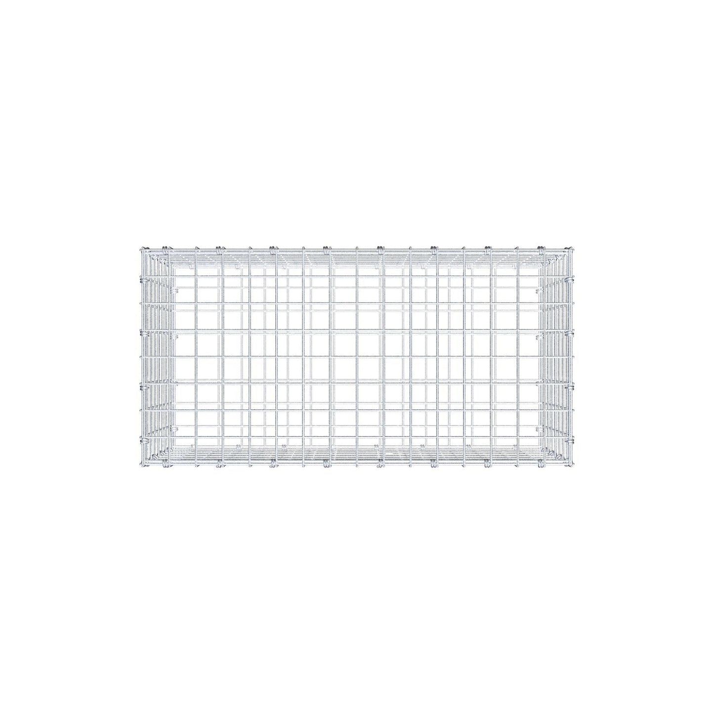Gabion 80 cm x 40 cm x 40 cm (L x H x D), maskestørrelse 5 x 5 cm, spiralring