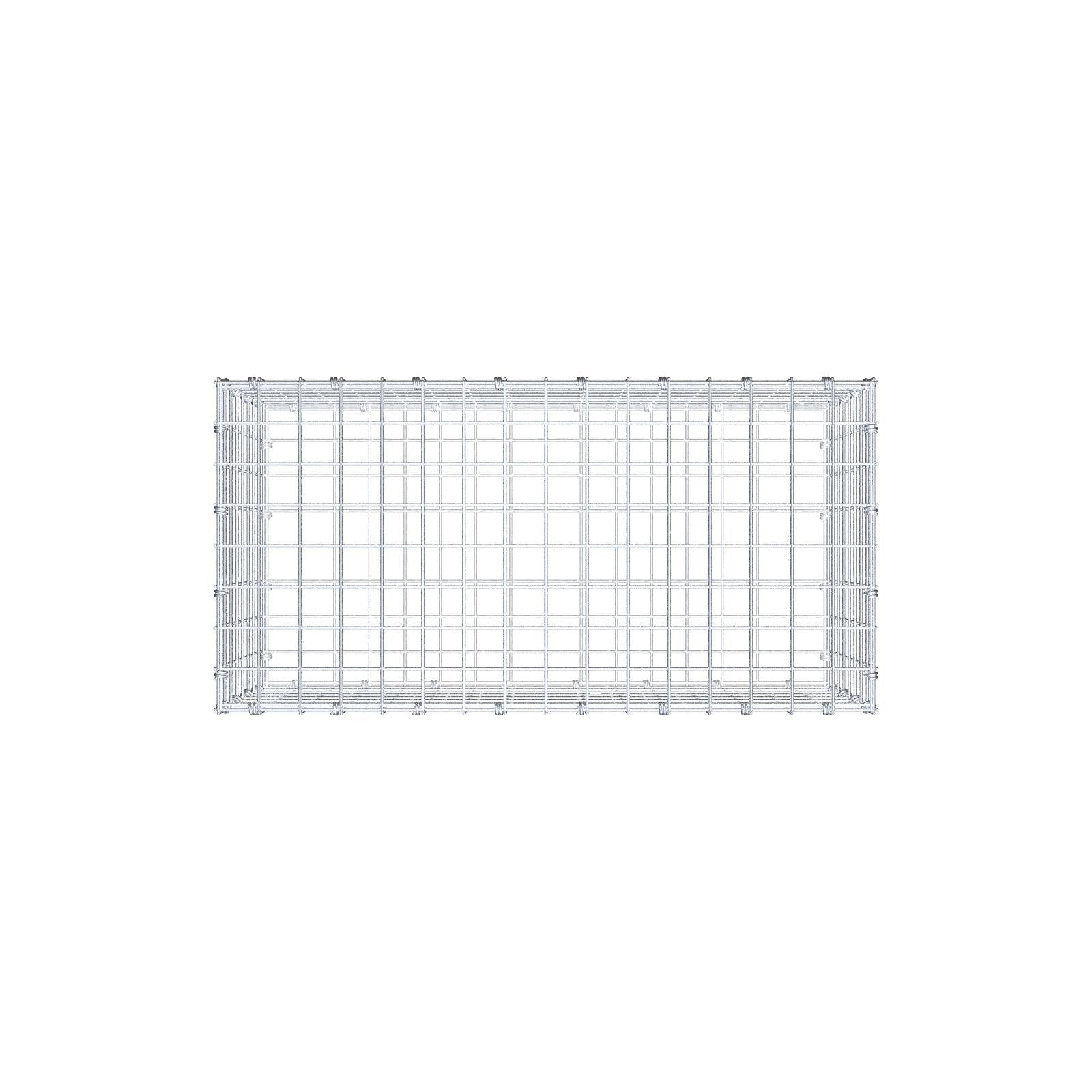Gabião 80 cm x 40 cm x 40 cm (C x A x P), malhagem 5 x 5 cm, anel espiral